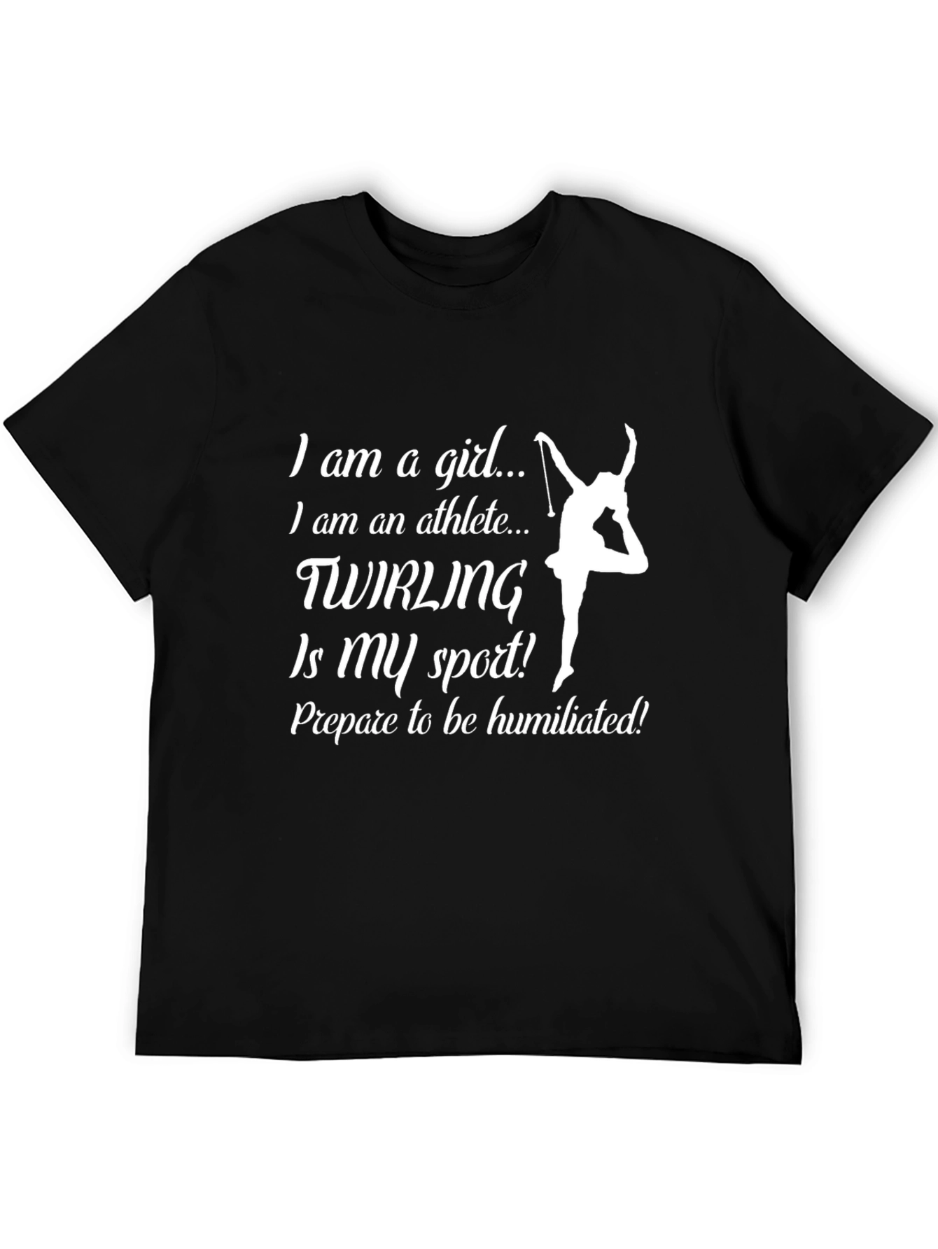 Twirling Athlete T-Shirt - Humorous & Sporty