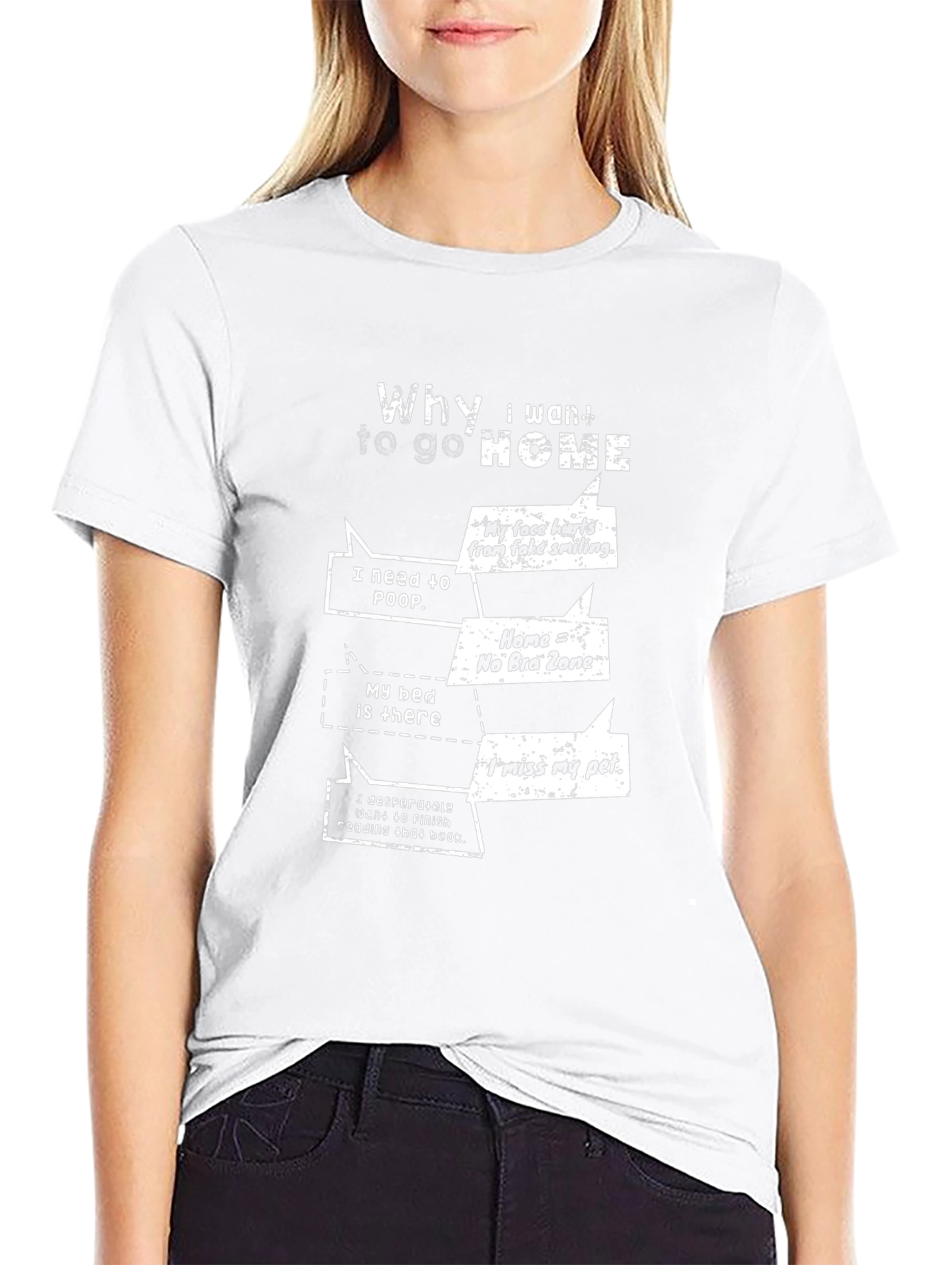 Funny Why I Want To Go Home Graphic T-Shirt