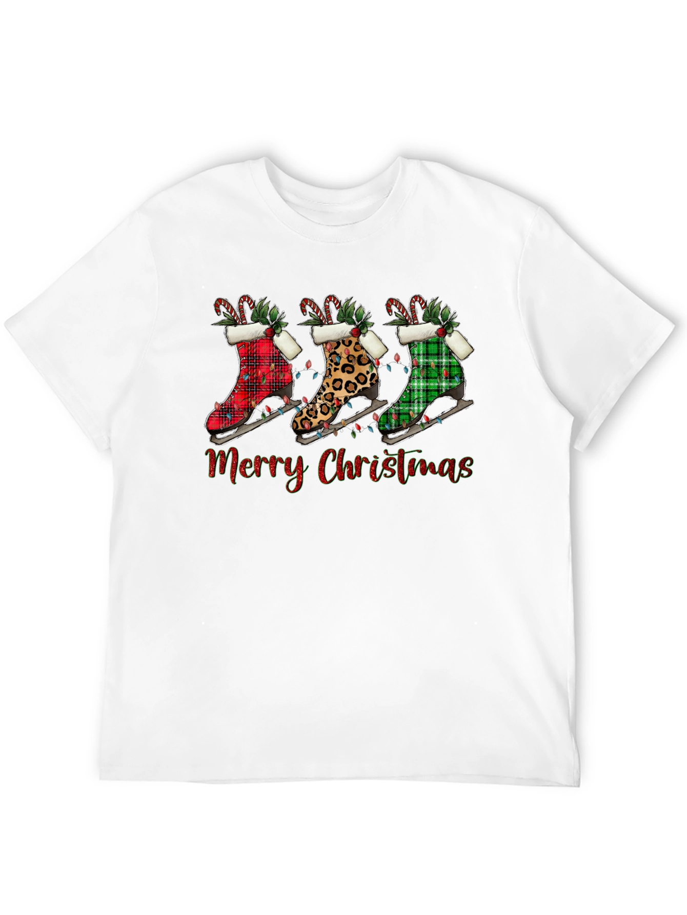 Merry Christmas Ice Skate T-Shirt