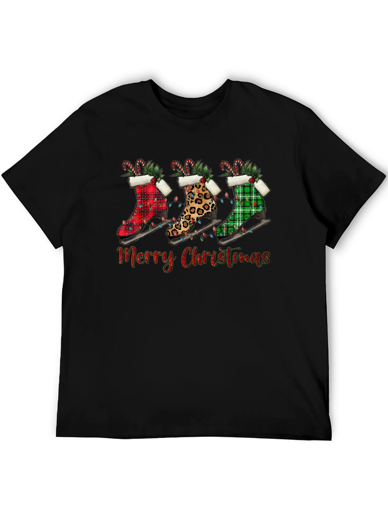 Merry Christmas Ice Skate T-Shirt