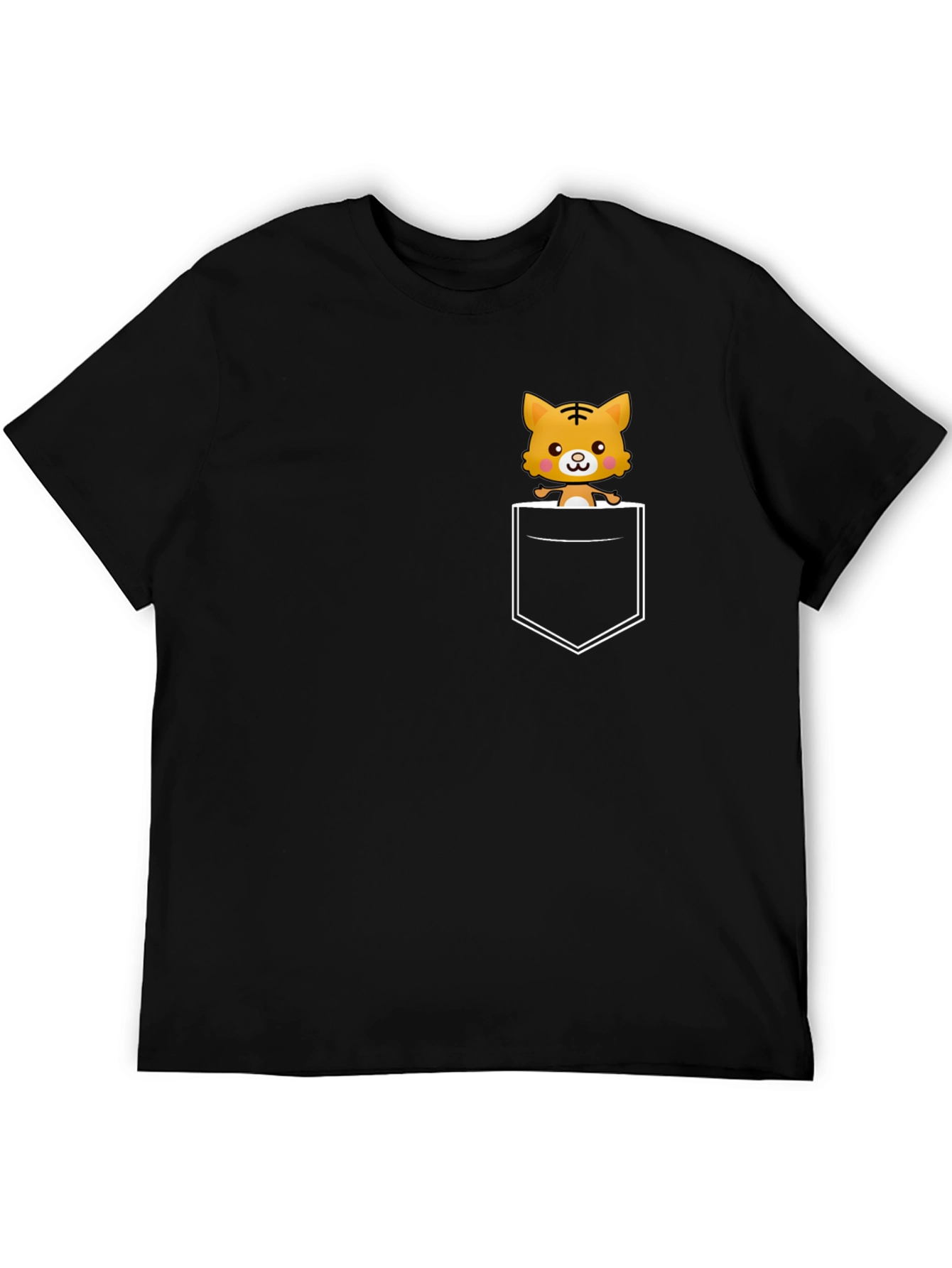 Cute Tiger Pocket T-Shirt