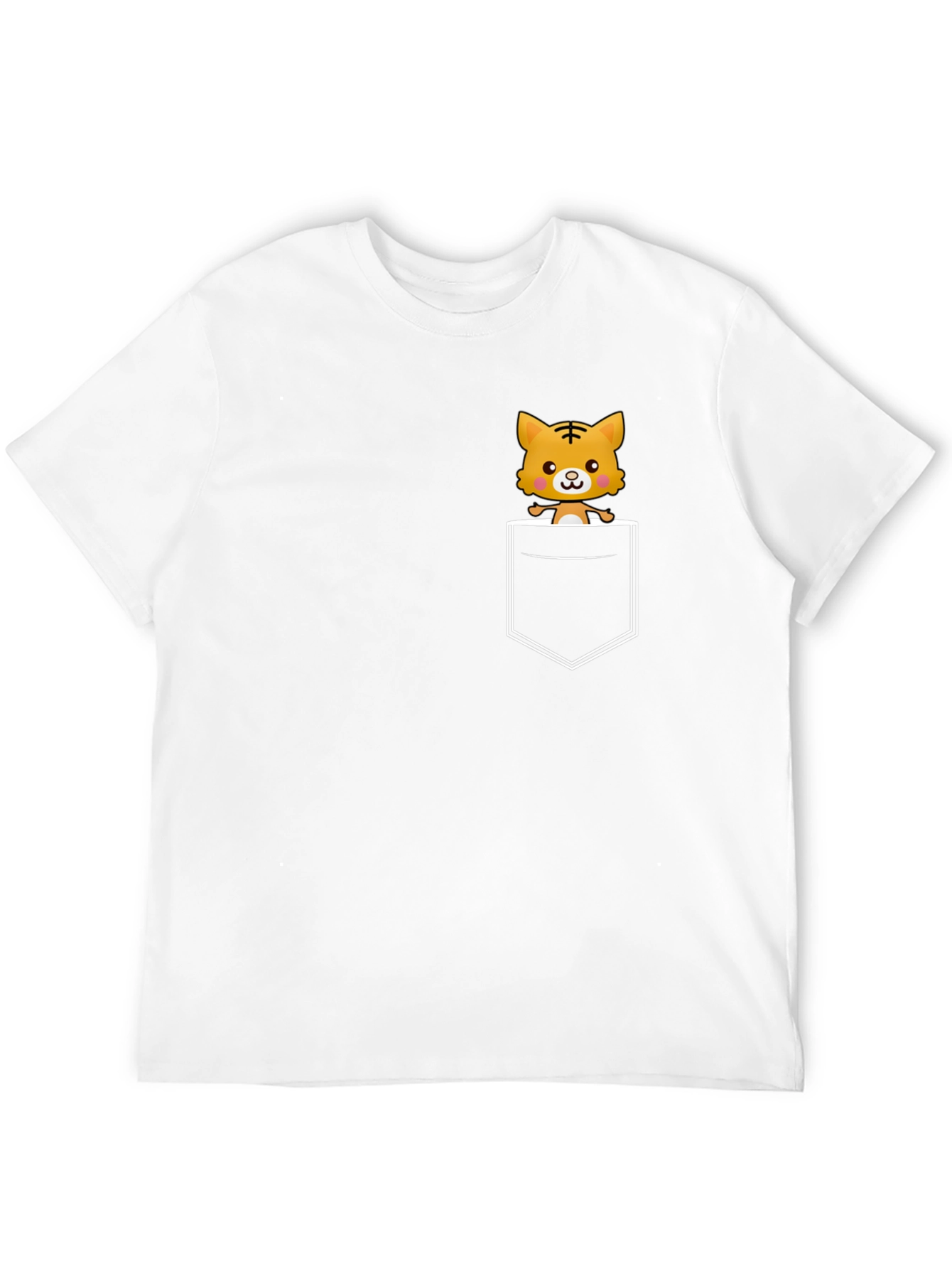 Cute Tiger Pocket T-Shirt