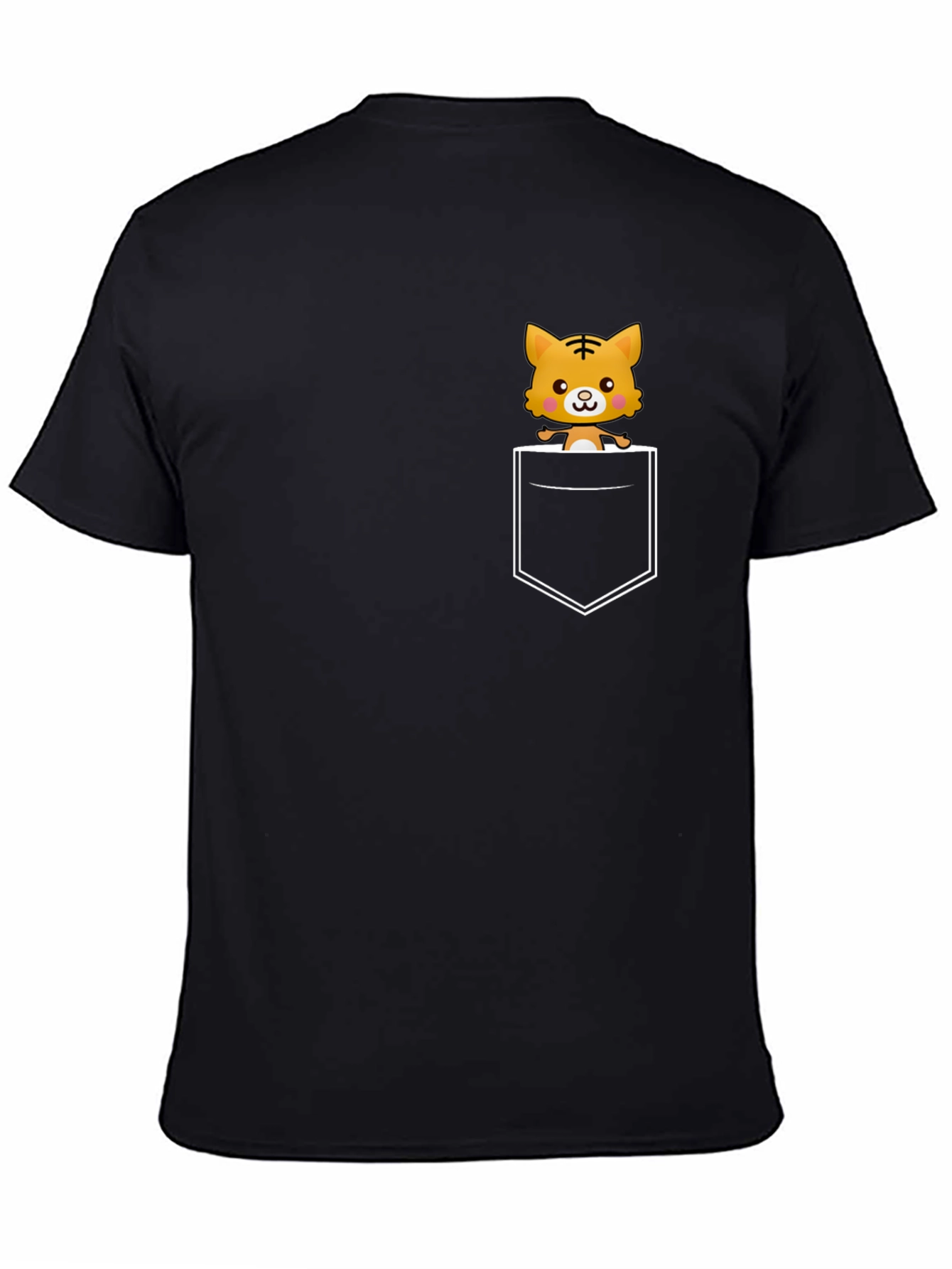 Cute Tiger Pocket T-Shirt