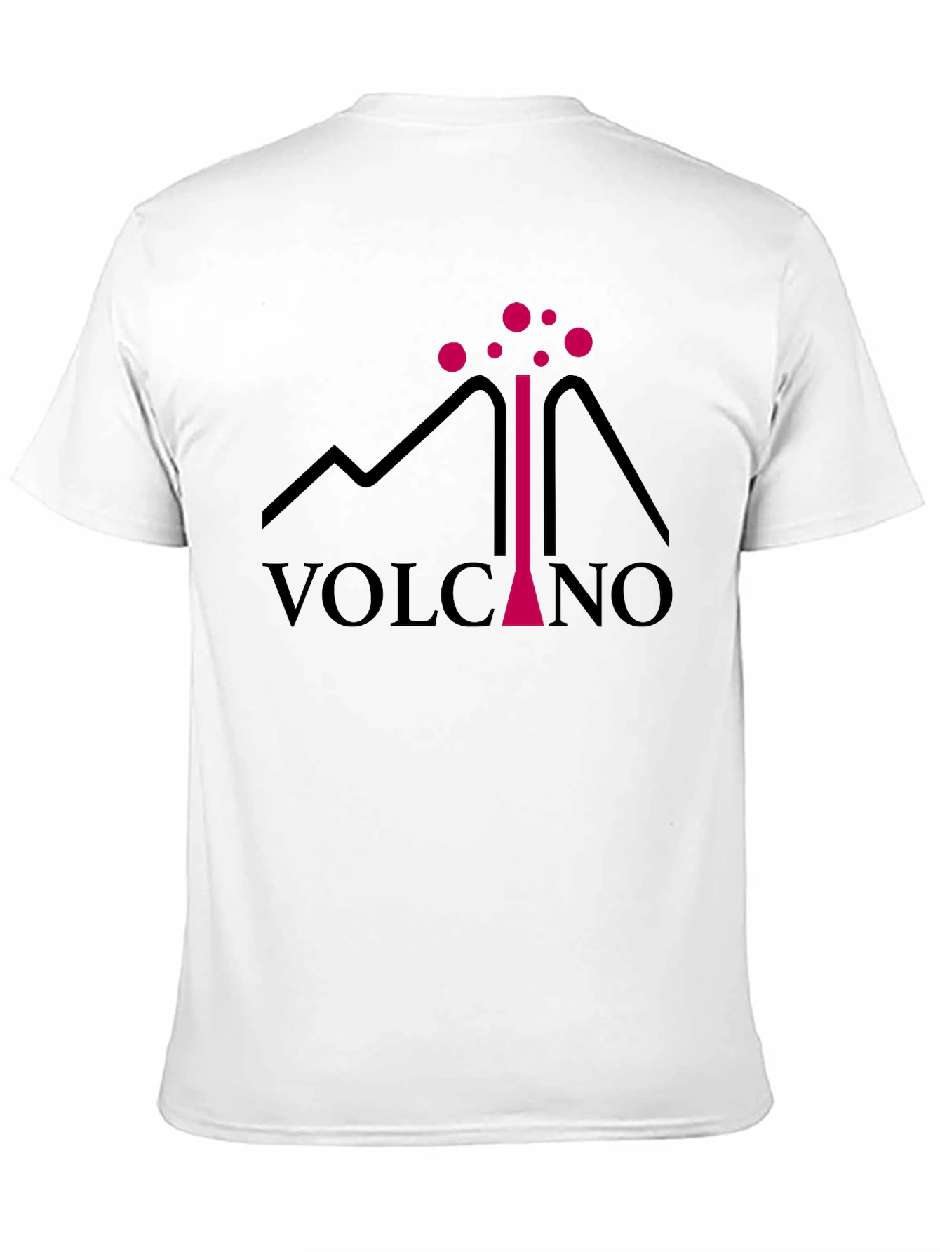 Volcano Graphic Tee - Black Cotton Comfort