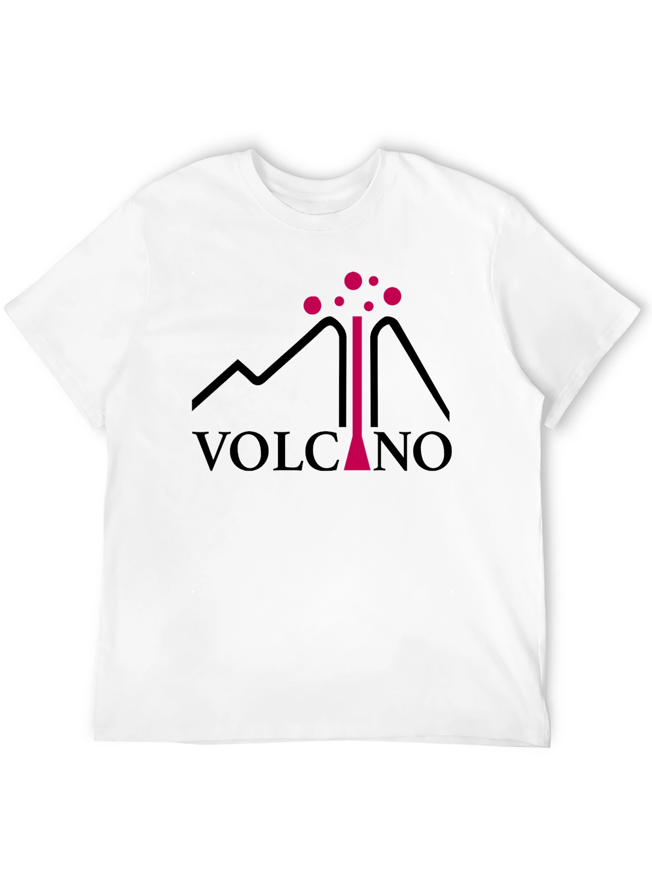 Volcano Graphic Tee - Black Cotton Comfort