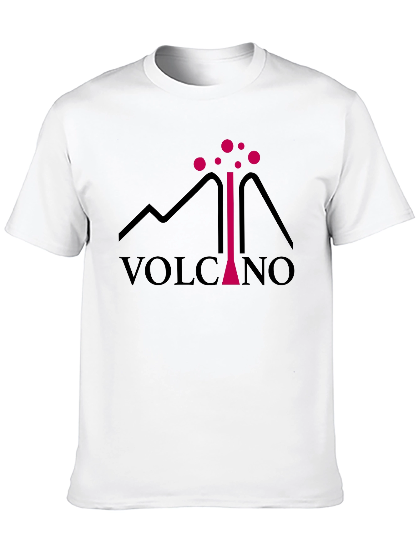 Volcano Graphic Tee - Black Cotton Comfort