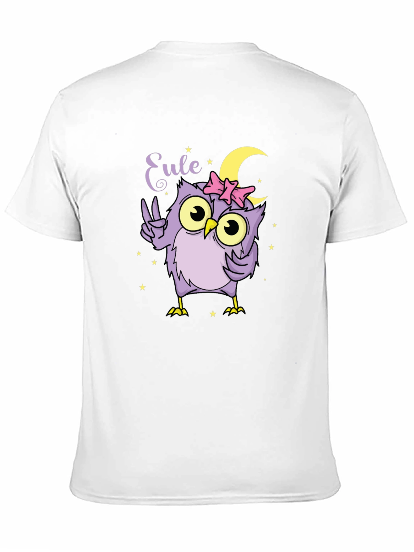 Cute Owl T-Shirt - Peace Moon and Stars!