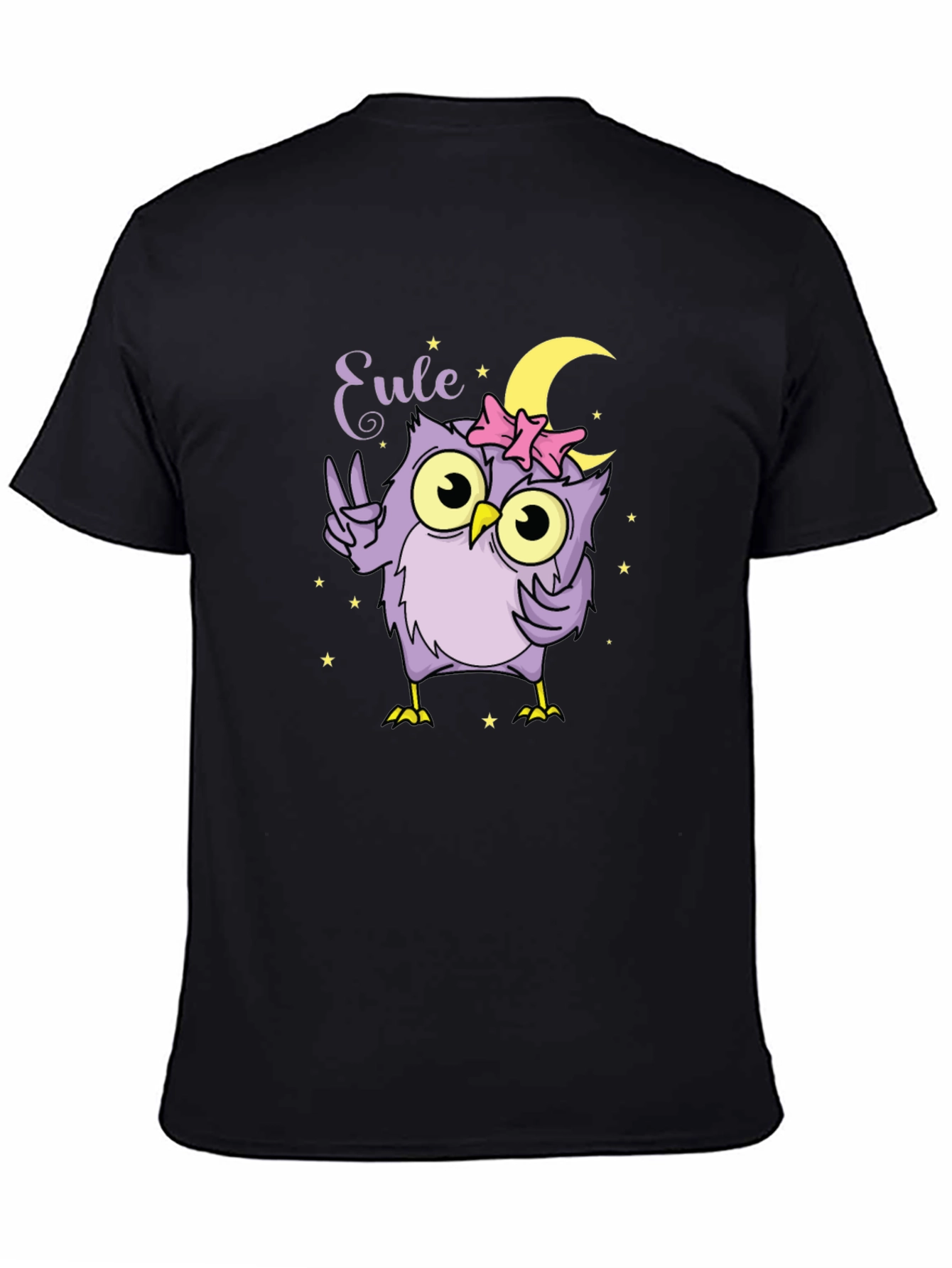 Cute Owl T-Shirt - Peace Moon and Stars!