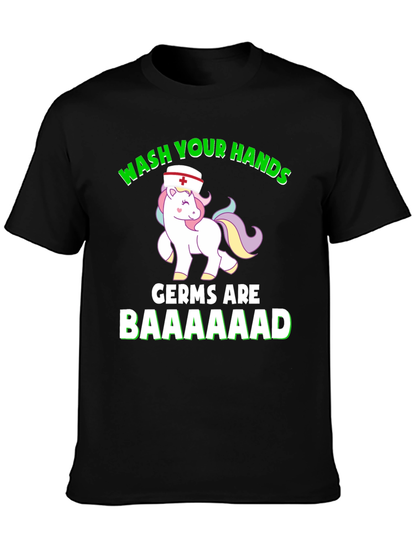 Wash Your Hands Nurse Unicorn T-Shirt