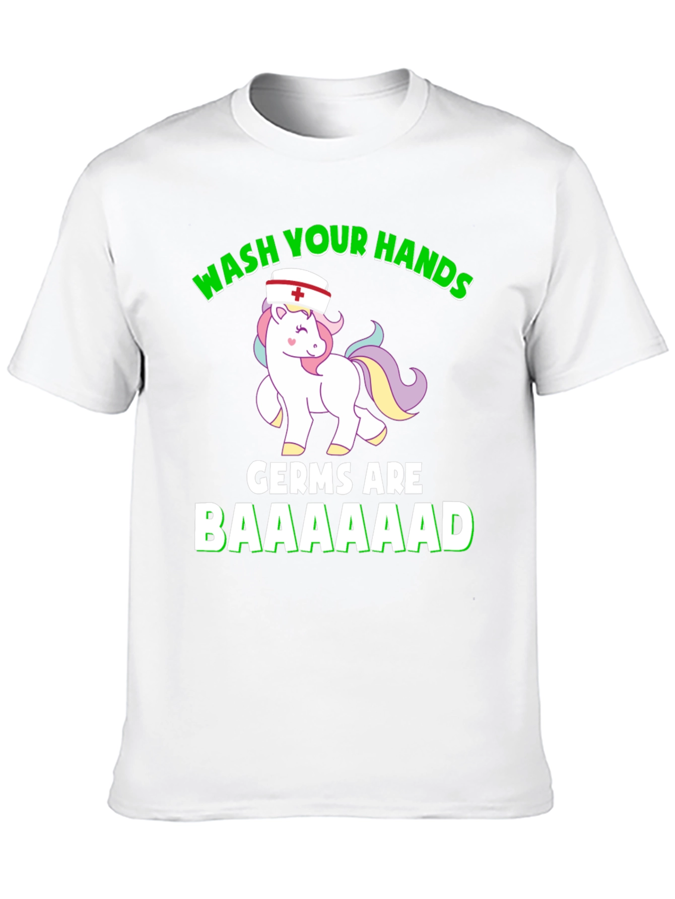 Wash Your Hands Nurse Unicorn T-Shirt