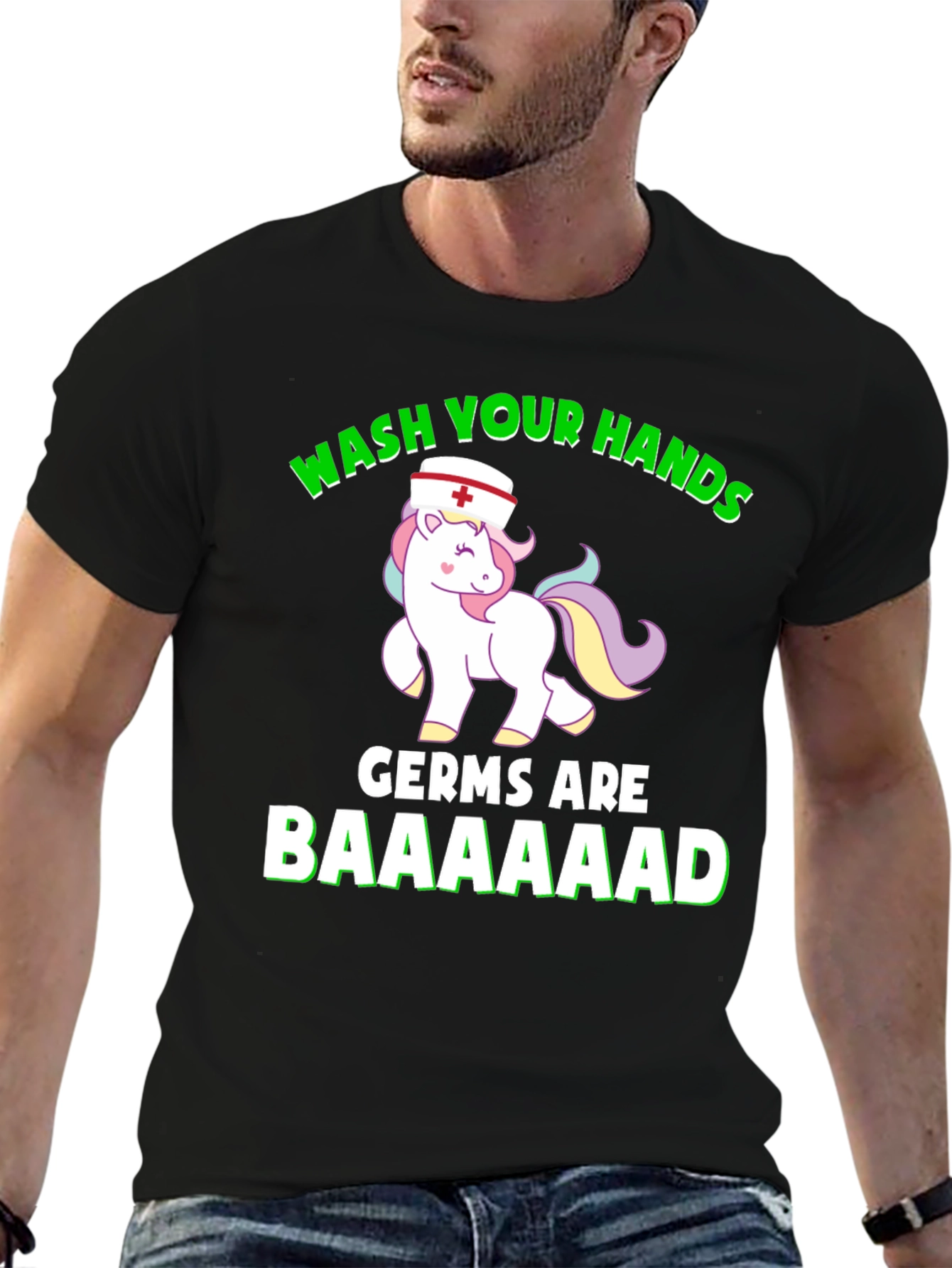 Wash Your Hands Nurse Unicorn T-Shirt