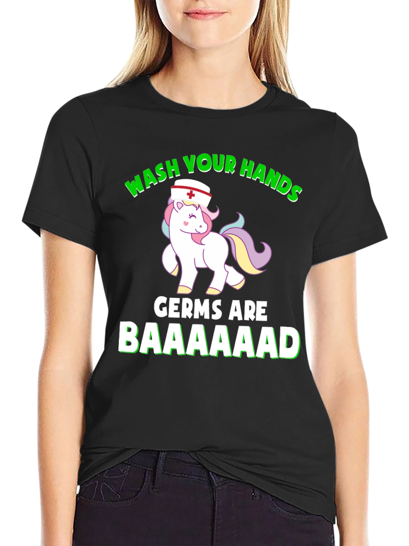 Wash Your Hands Nurse Unicorn T-Shirt