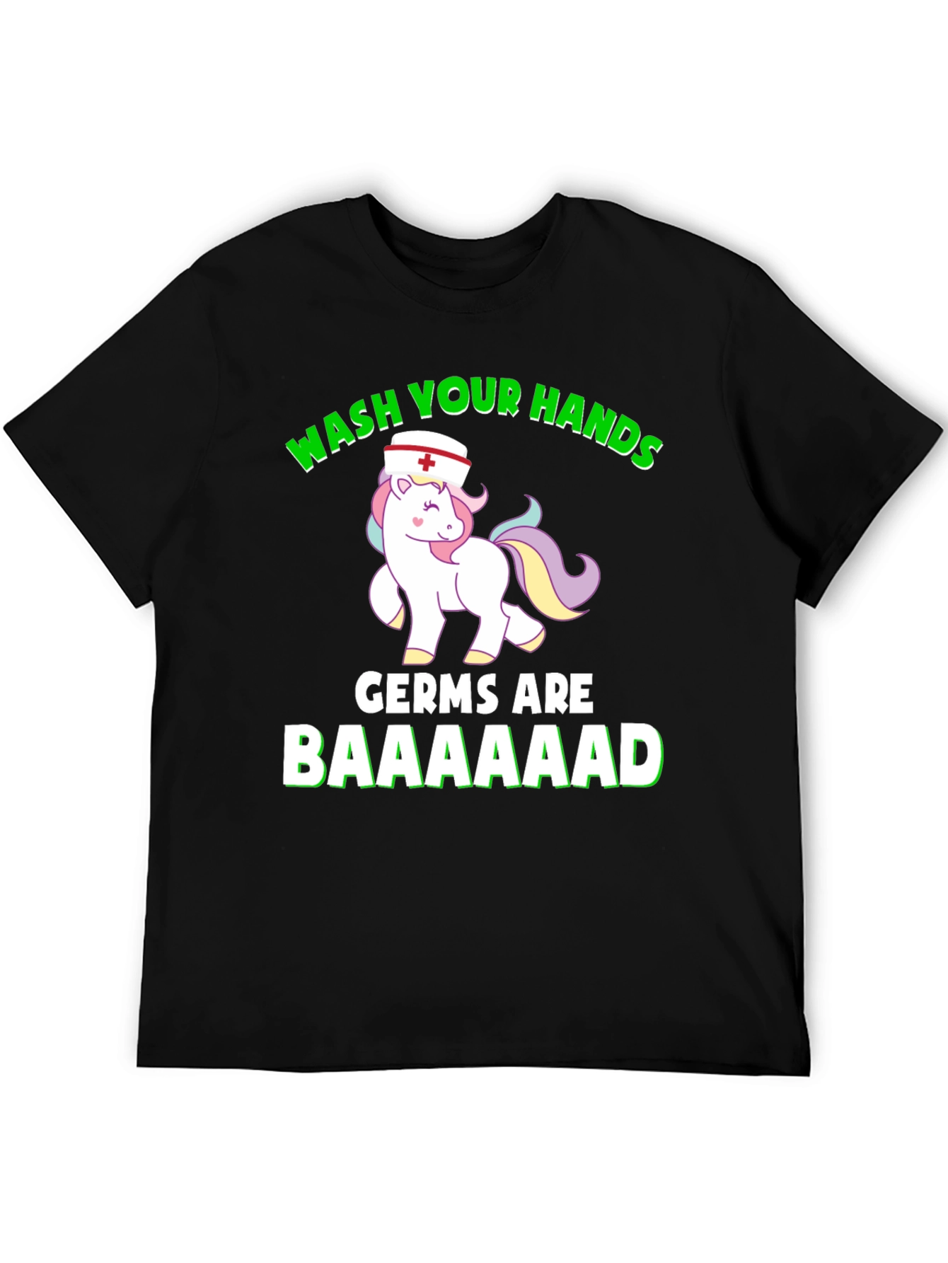 Wash Your Hands Nurse Unicorn T-Shirt
