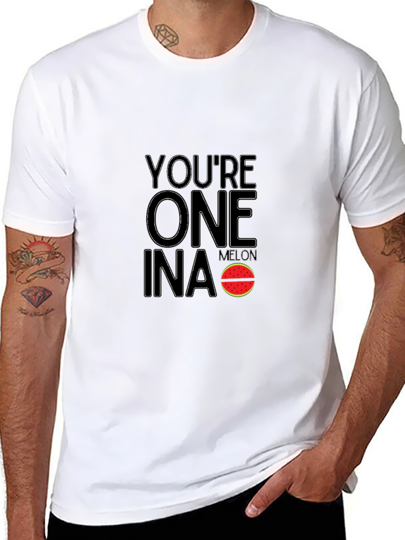Youre One in a Melon Funny Graphic T-Shirt