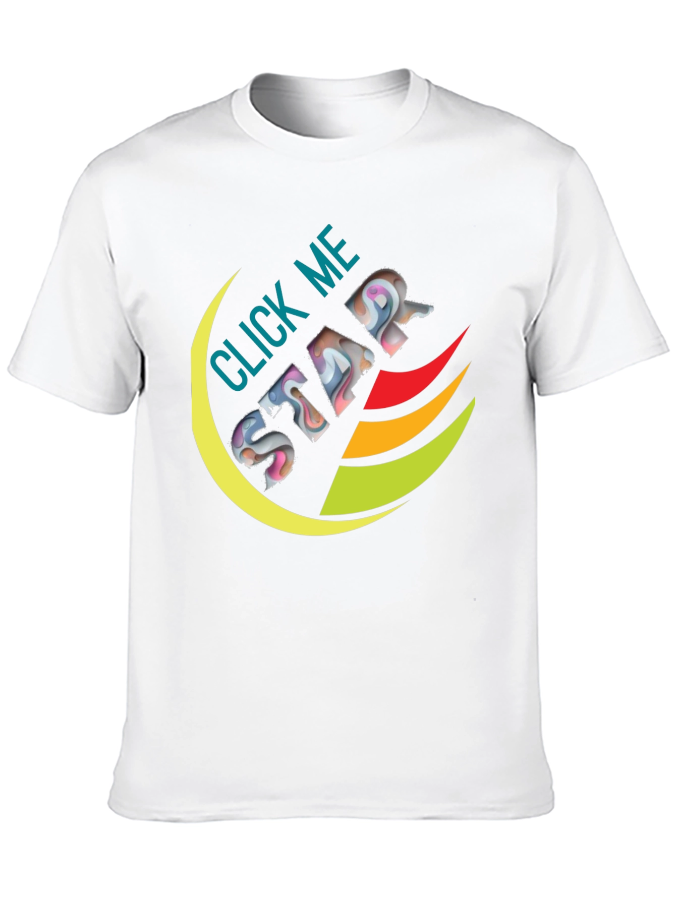 Click Me Star Black Graphic Tee
