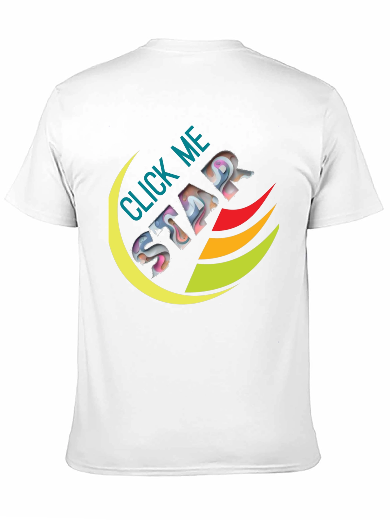 Click Me Star Black Graphic Tee