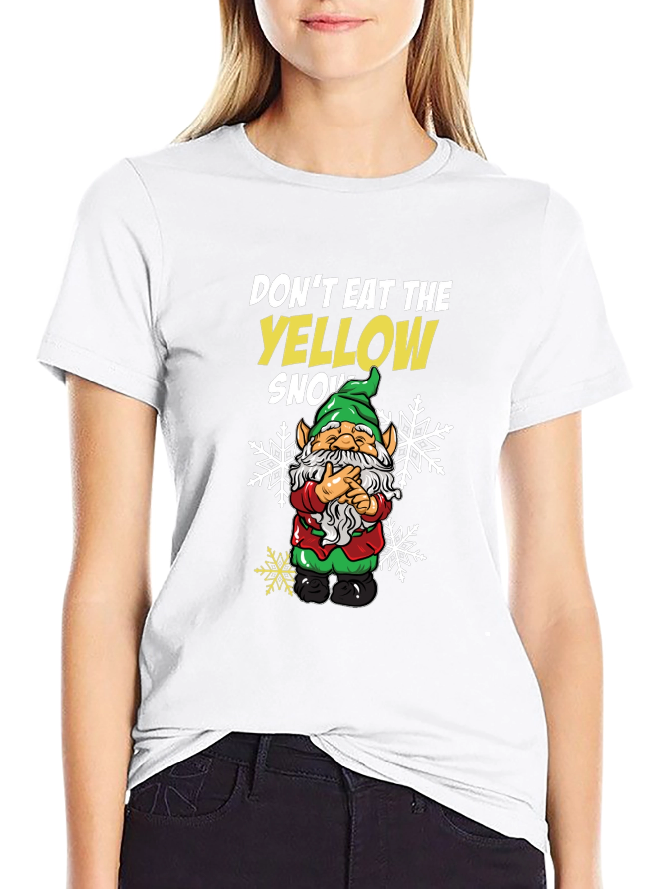 Dont Eat The Yellow Snow Gnome T-Shirt