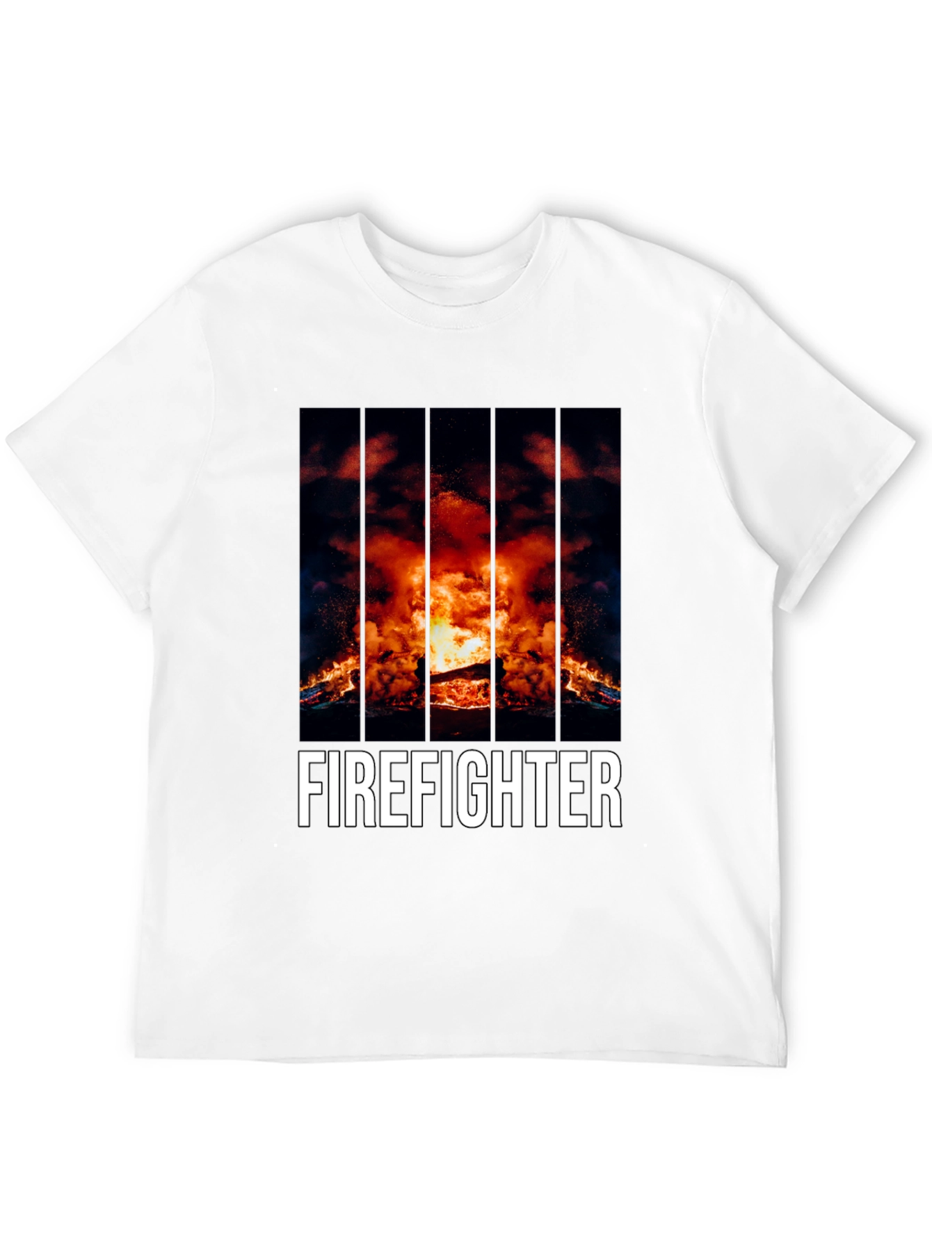 Firefighter Graphic T-Shirt - Bold Design