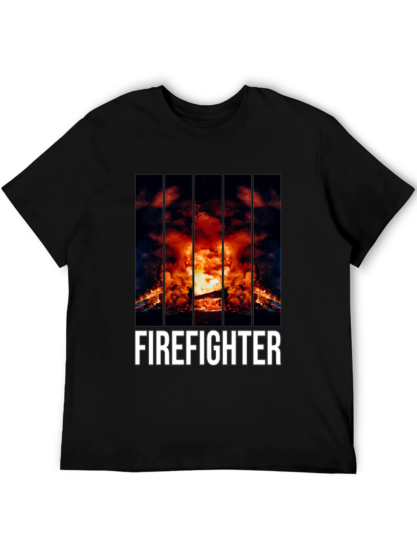 Firefighter Graphic T-Shirt - Bold Design