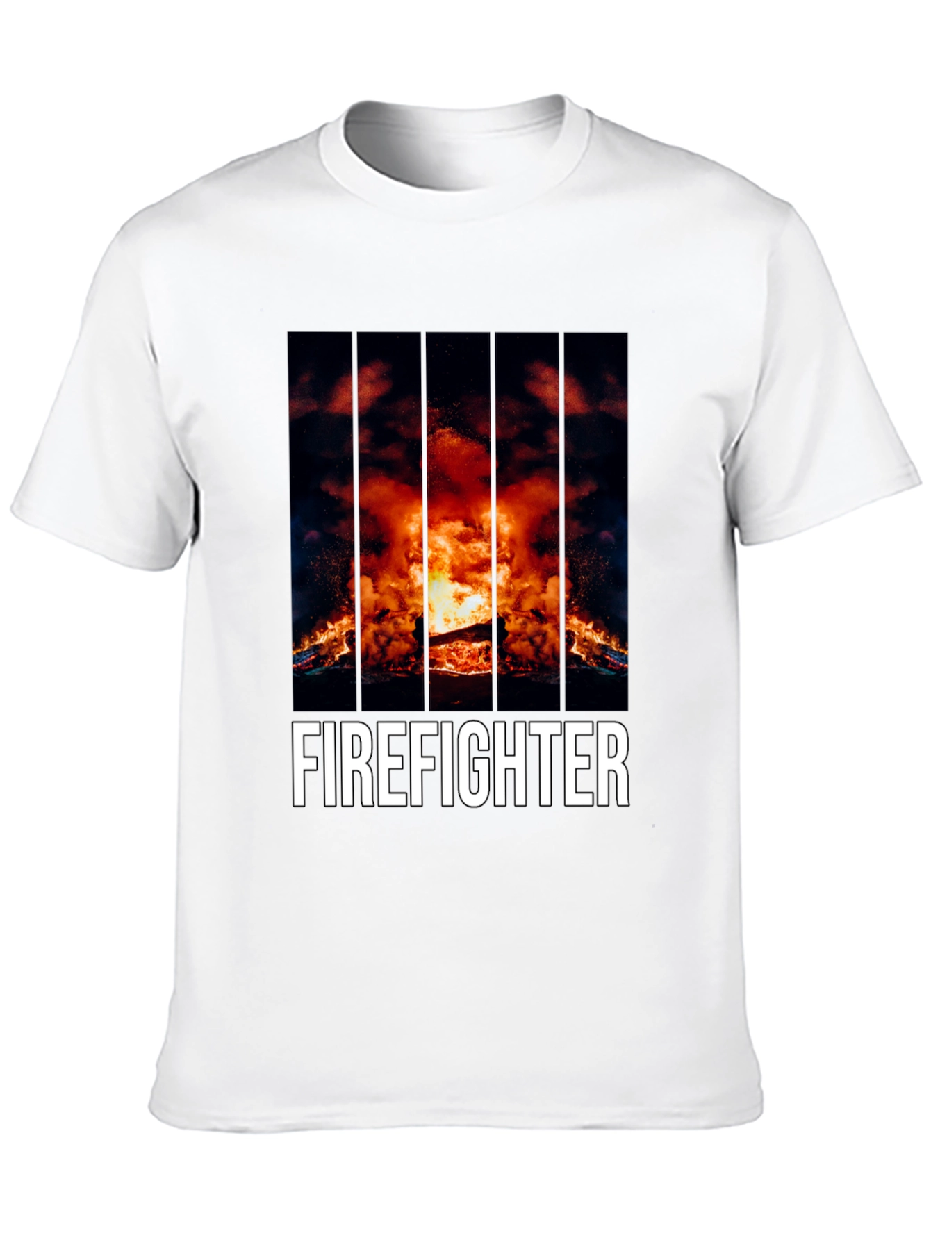 Firefighter Graphic T-Shirt - Bold Design