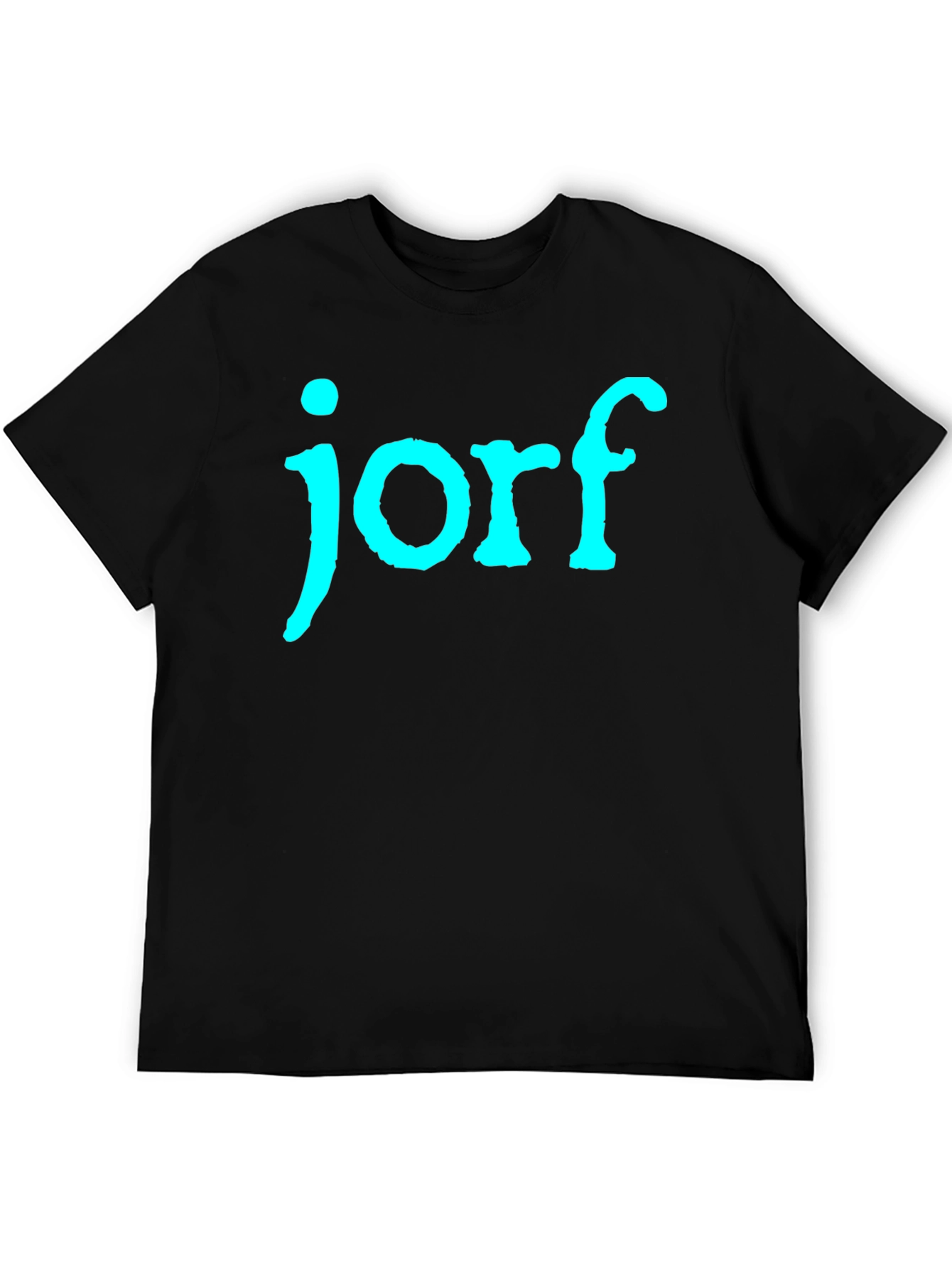 Jorf Graphic Tee - Black Cotton T-Shirt