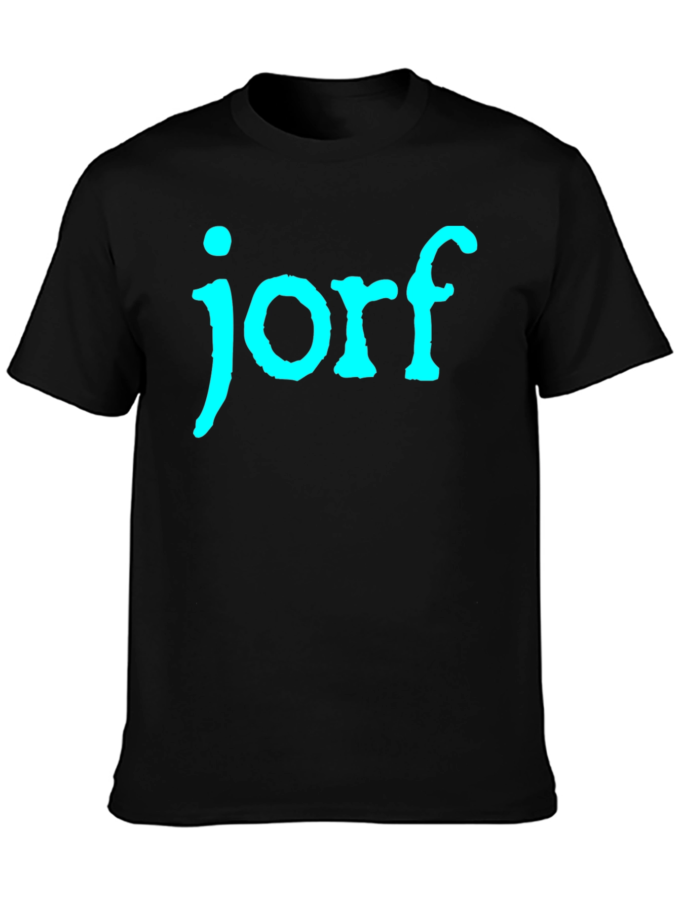 Jorf Graphic Tee - Black Cotton T-Shirt