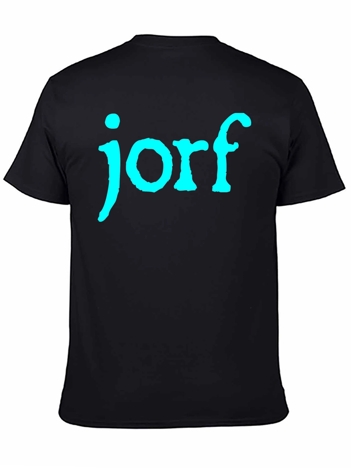 Jorf Graphic Tee - Black Cotton T-Shirt
