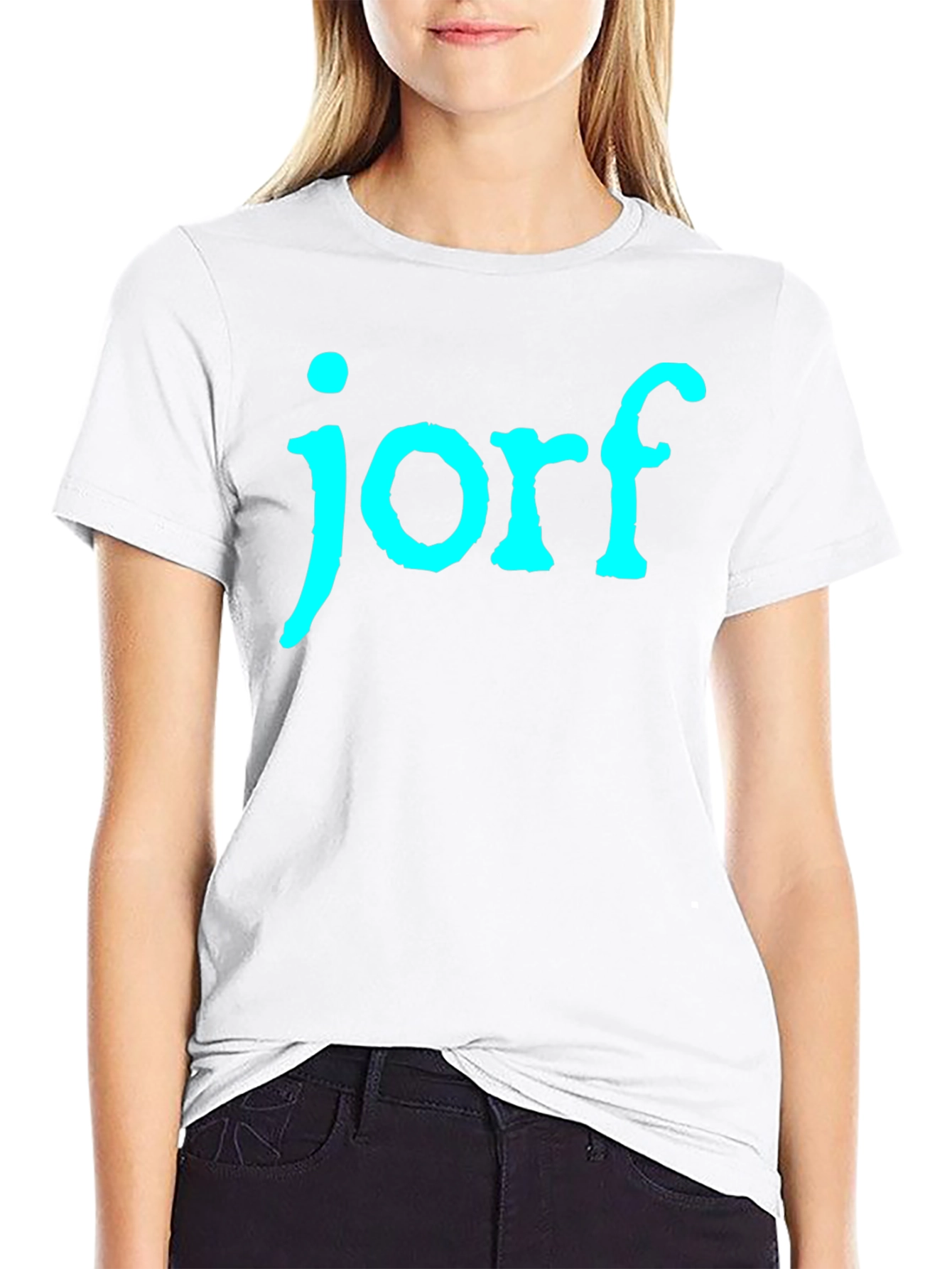 Jorf Graphic Tee - Black Cotton T-Shirt