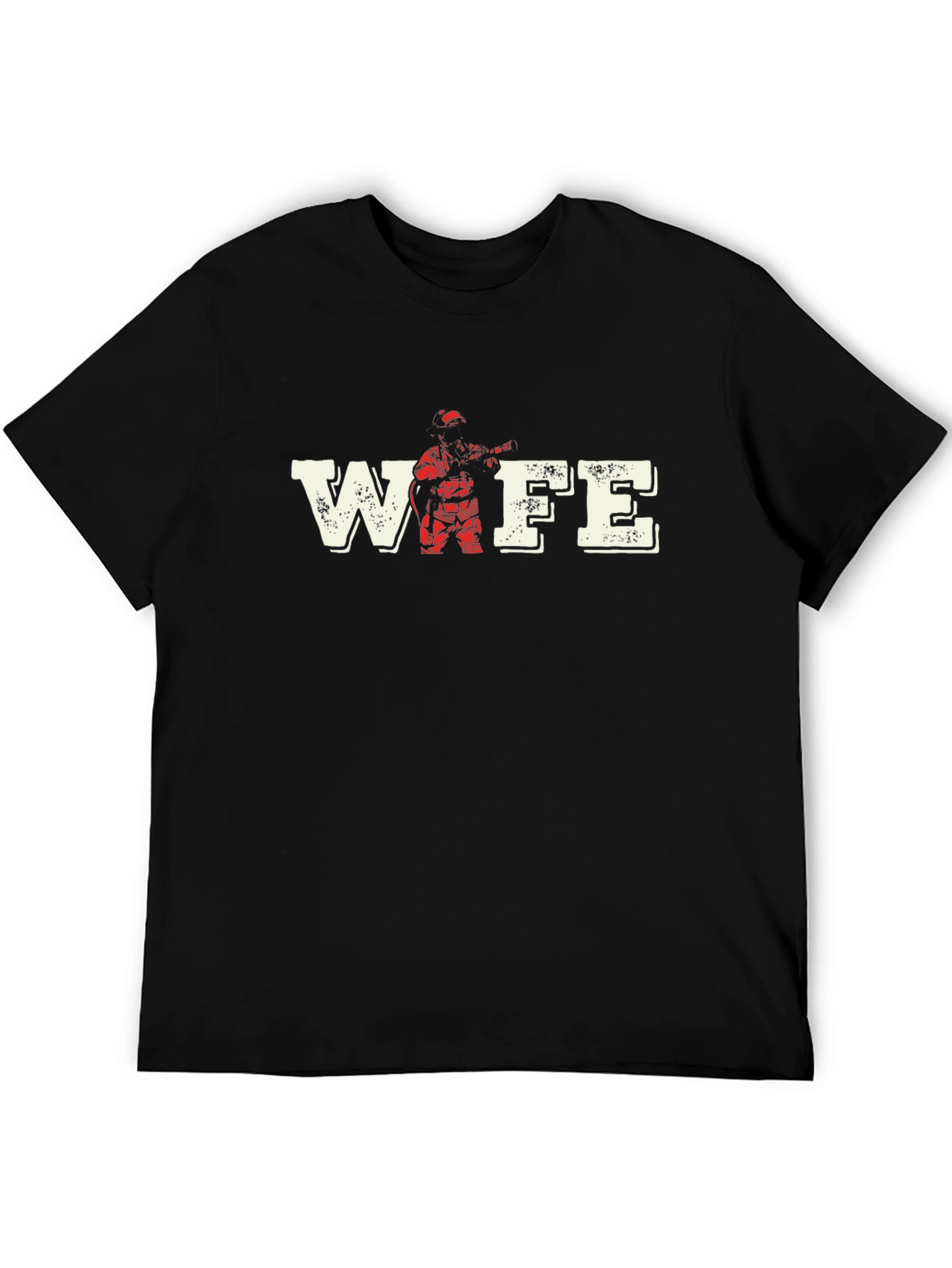 Firefighter Wife T-Shirt - Black