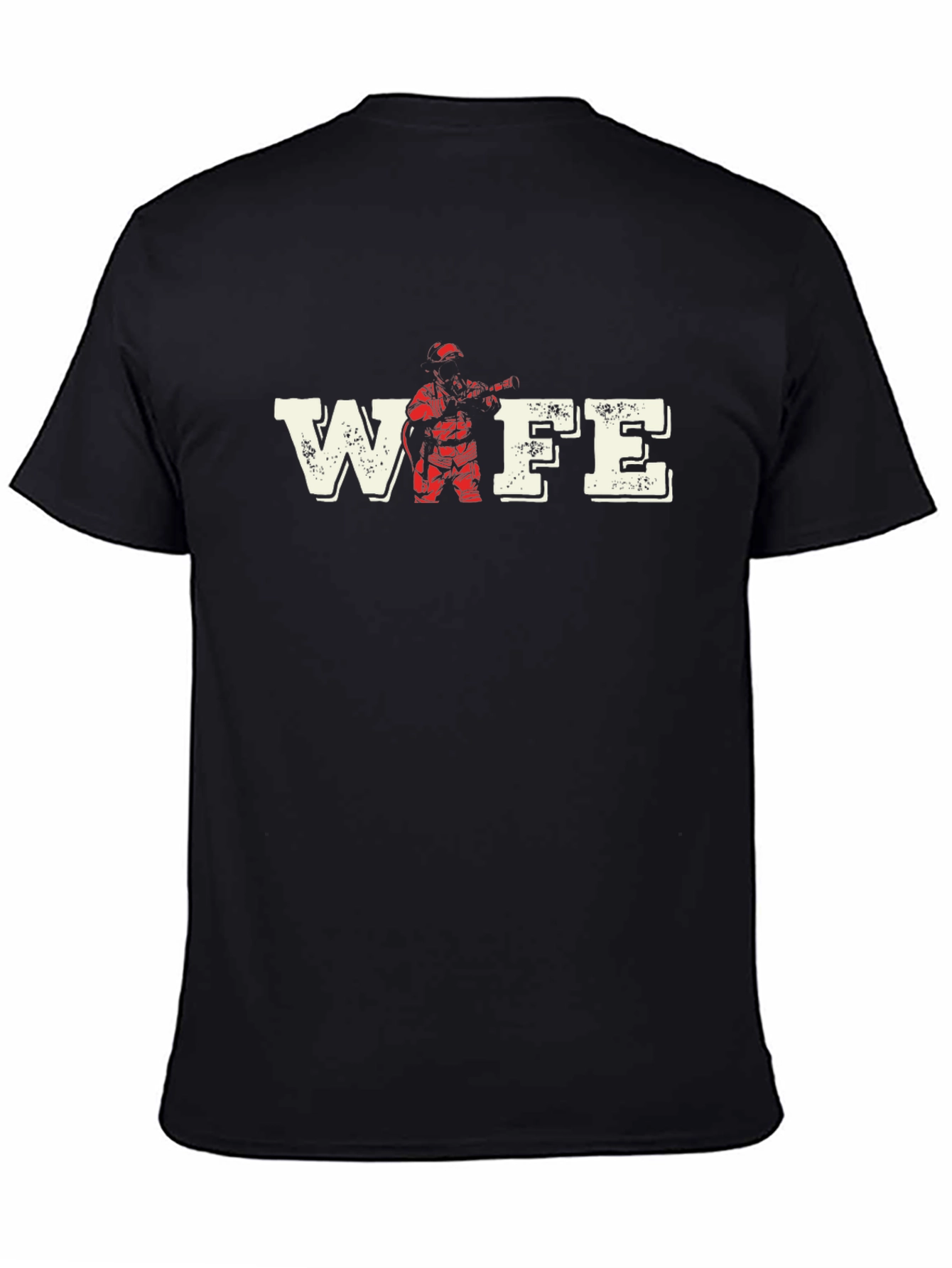 Firefighter Wife T-Shirt - Black