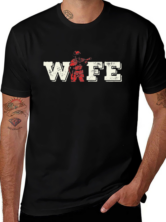 Firefighter Wife T-Shirt - Black