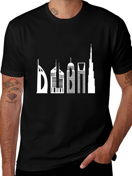 Dubai Skyline T-Shirt - Graphic Print