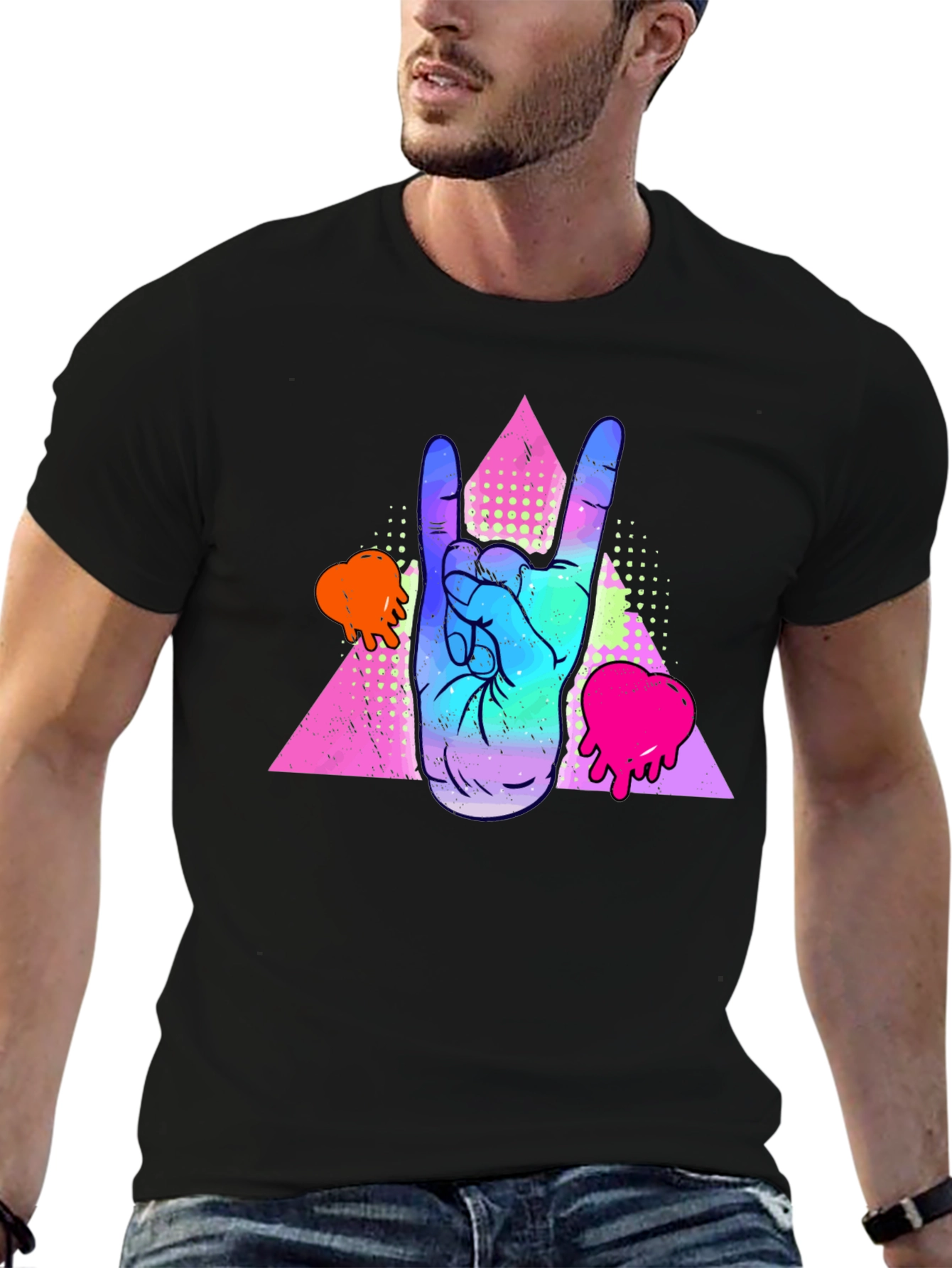 Rock On Graphic Tee - Retro Vibes