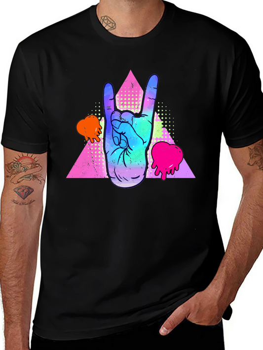 Rock On Graphic Tee - Retro Vibes