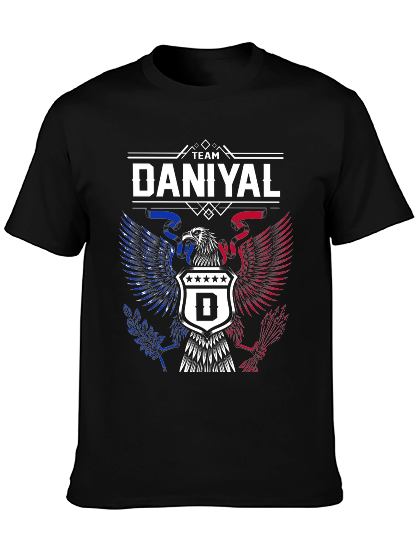 Team Daniyal Eagle Crest Graphic T-Shirt
