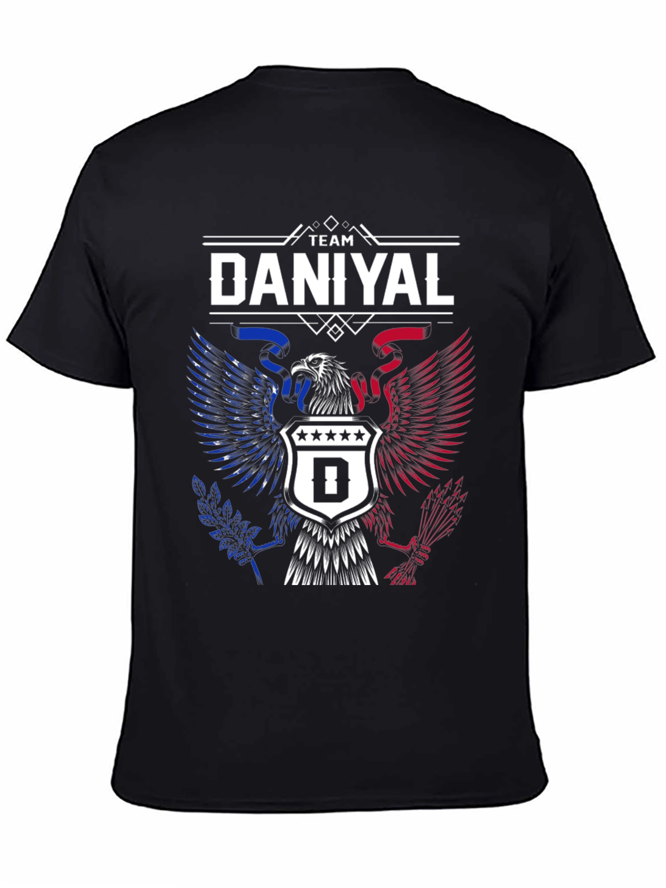 Team Daniyal Eagle Crest Graphic T-Shirt