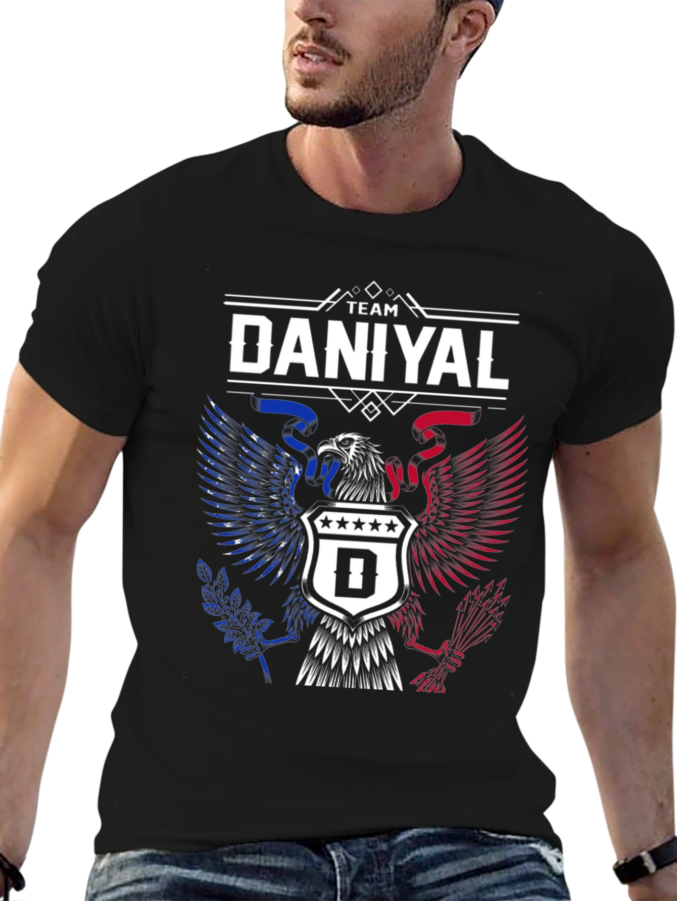 Team Daniyal Eagle Crest Graphic T-Shirt