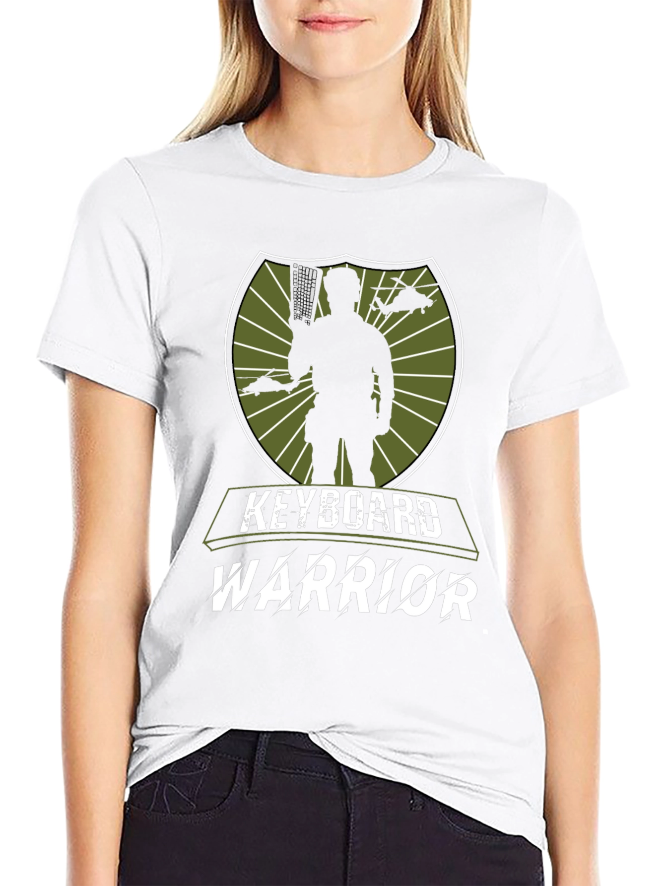 Keyboard Warrior Graphic Tee - Mens Black T-Shirt
