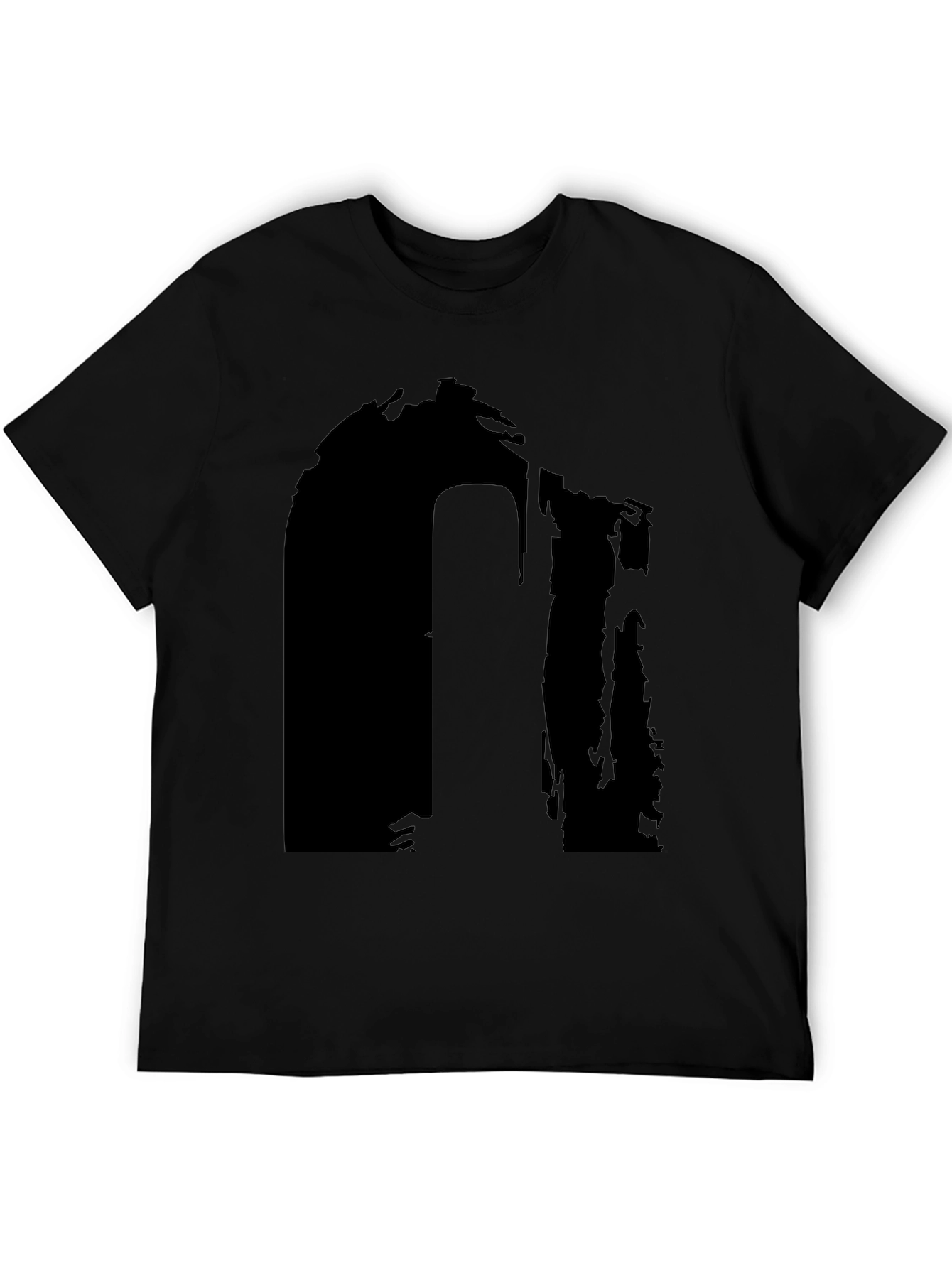 Abstract Black Graphic T-Shirt