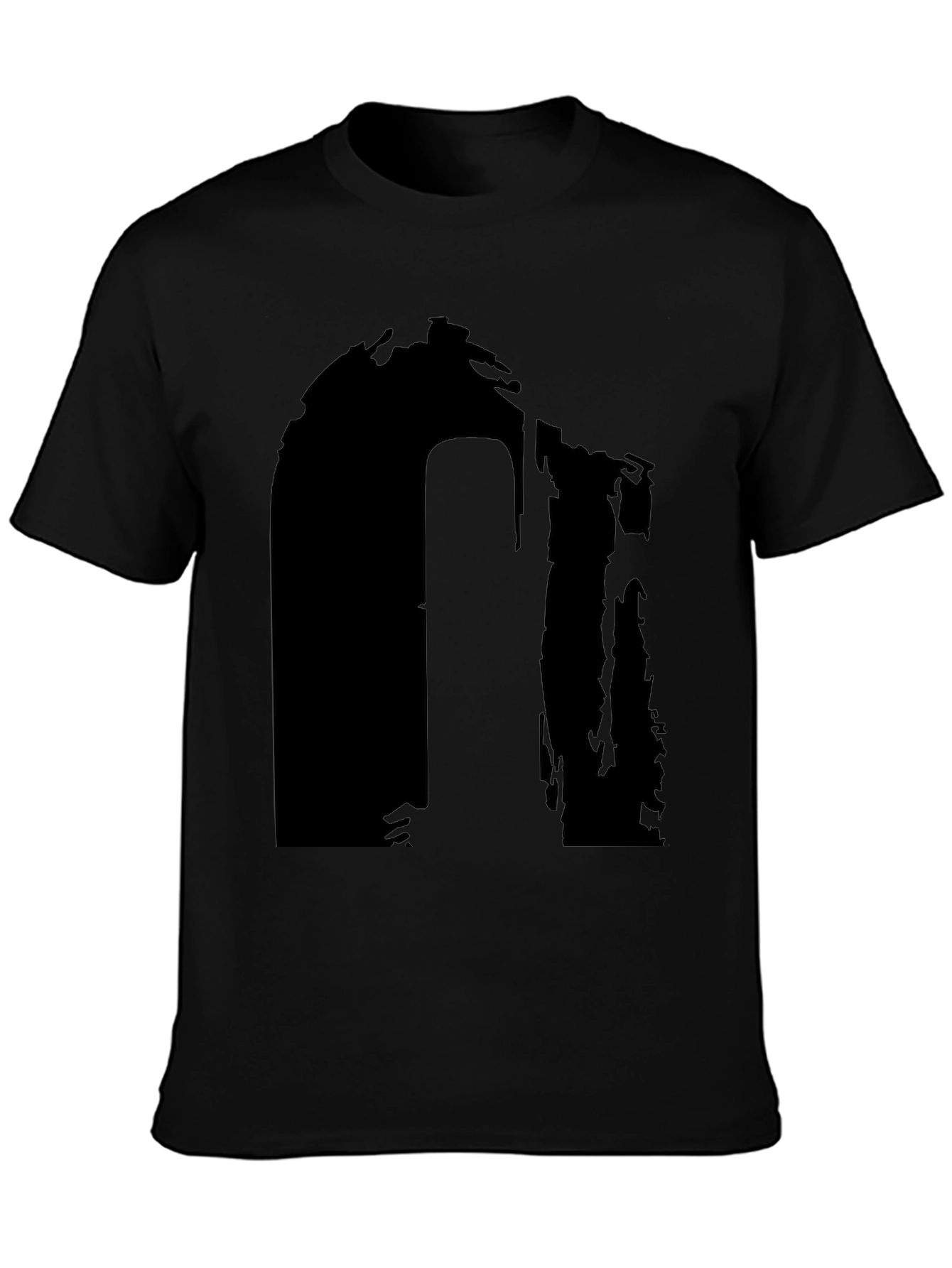 Abstract Black Graphic T-Shirt