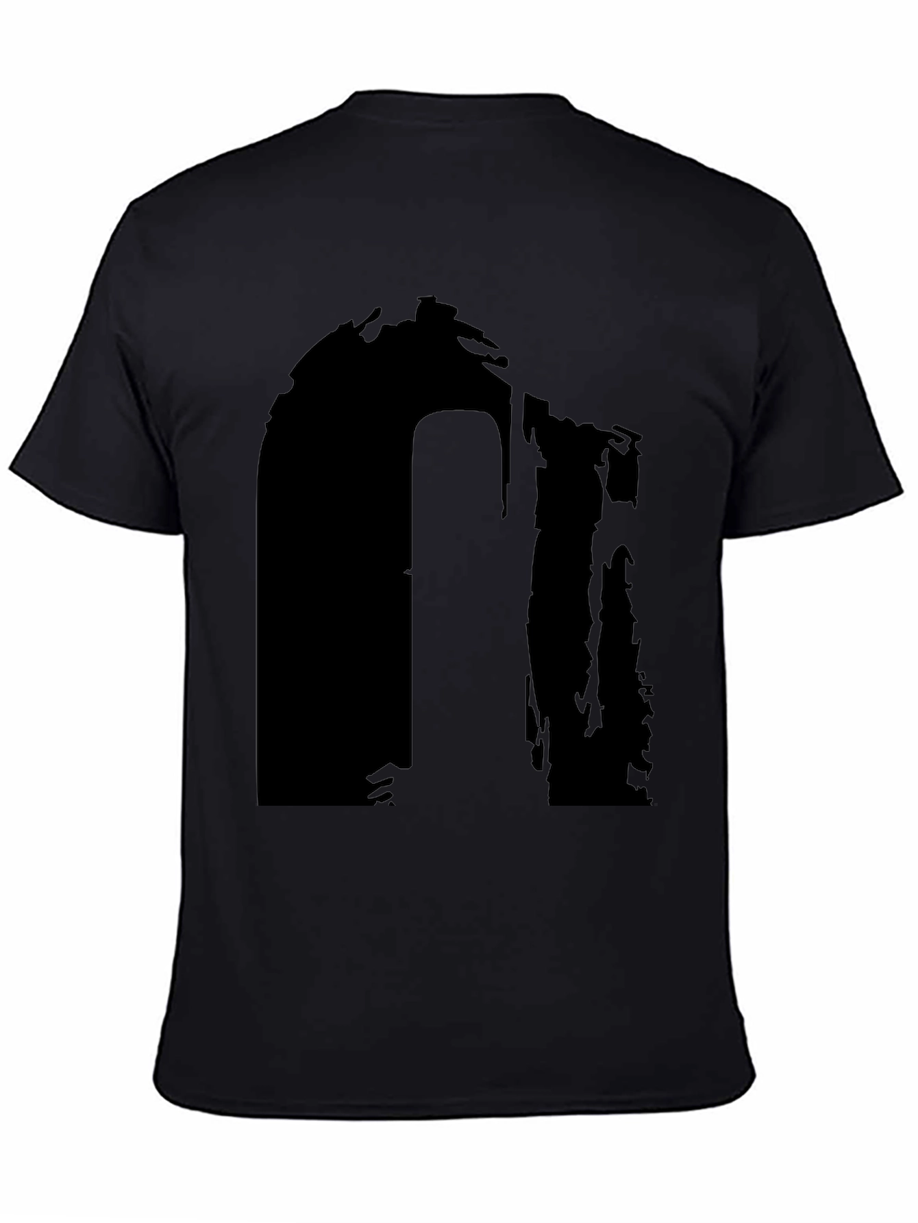 Abstract Black Graphic T-Shirt