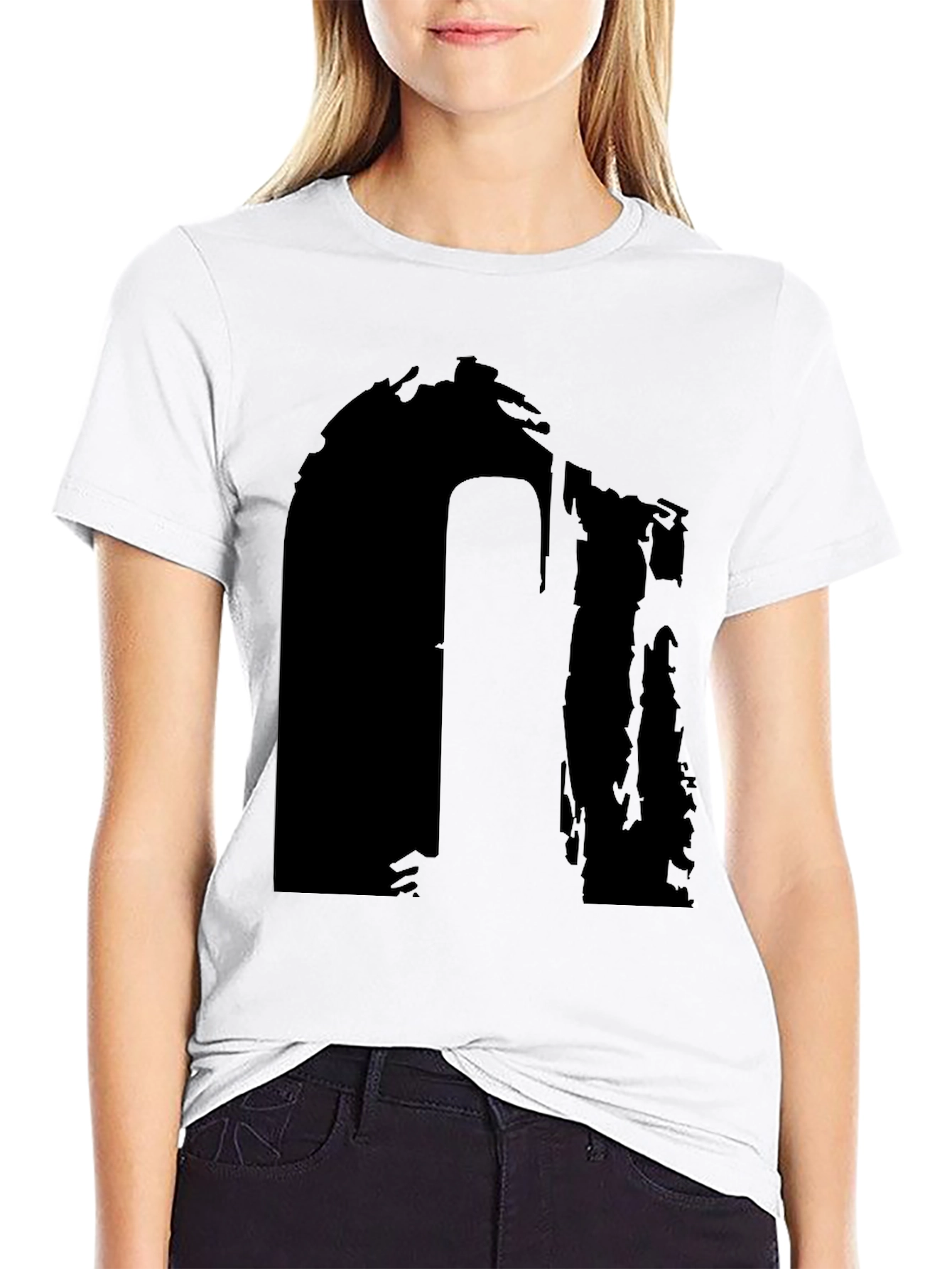 Abstract Black Graphic T-Shirt