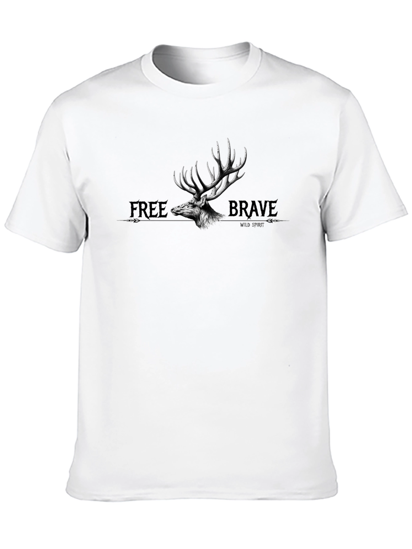 Free Brave Wild Spirit Graphic Tee