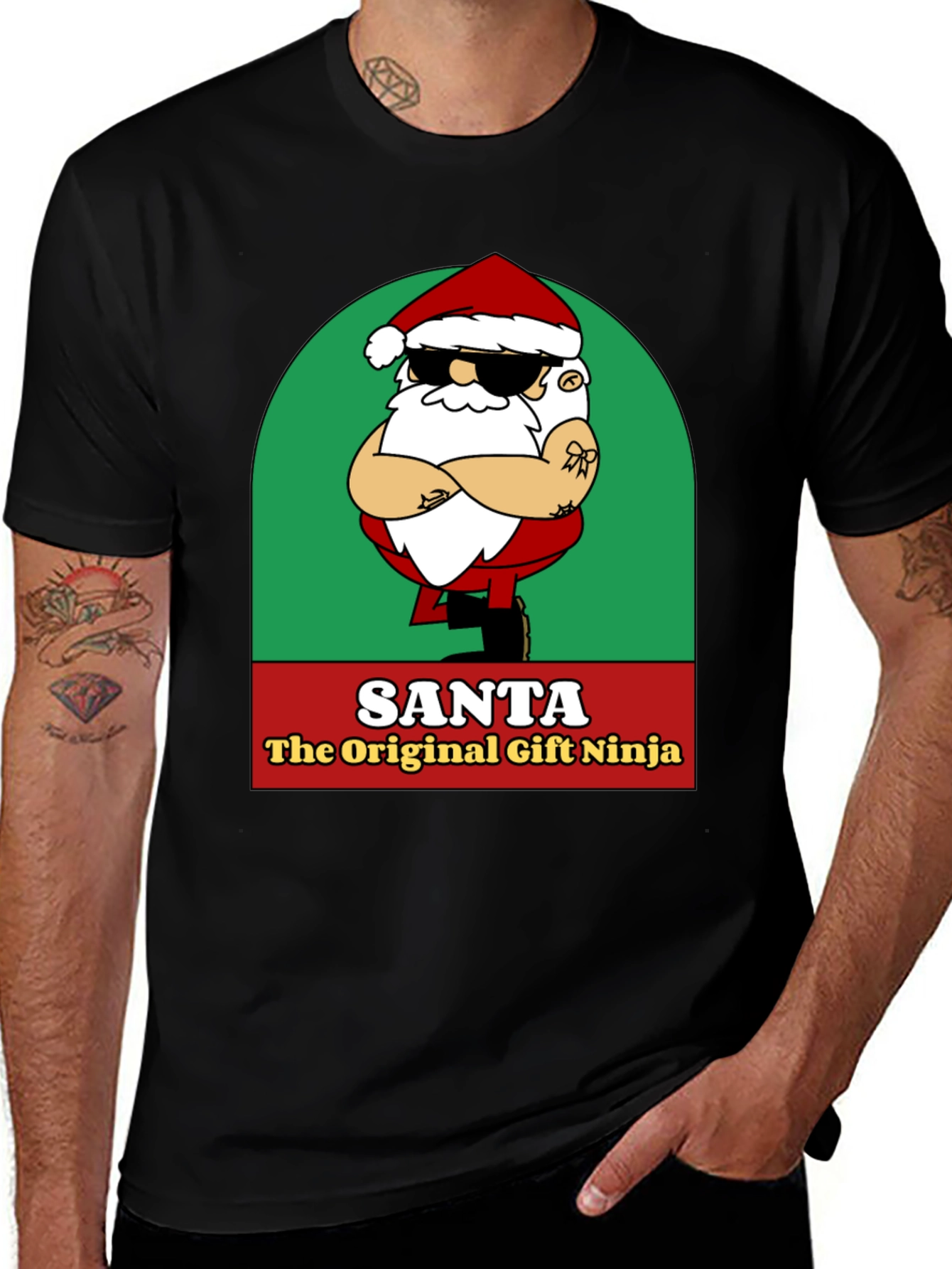 Santa the Original Gift Ninja Graphic Tee