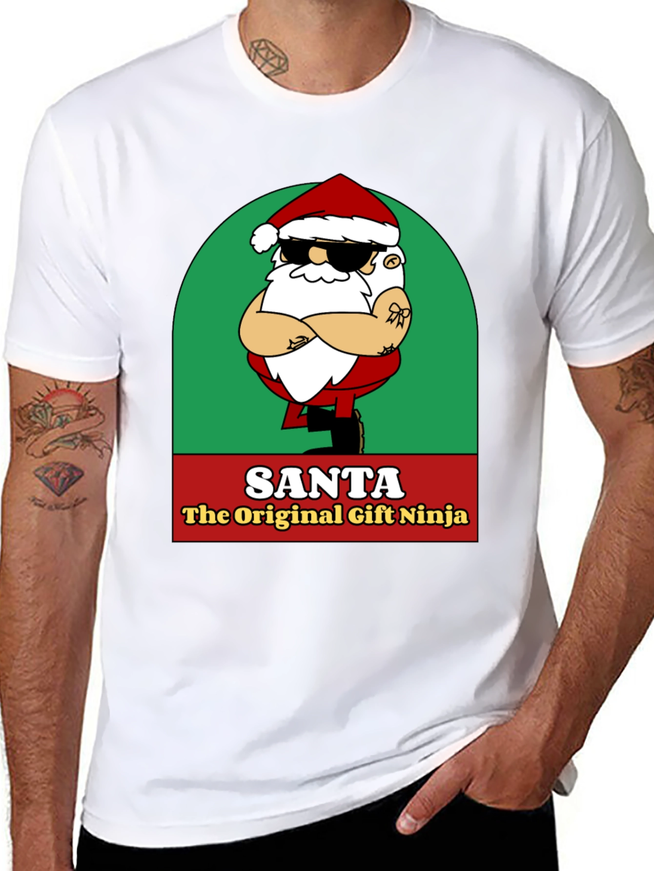 Santa the Original Gift Ninja Graphic Tee
