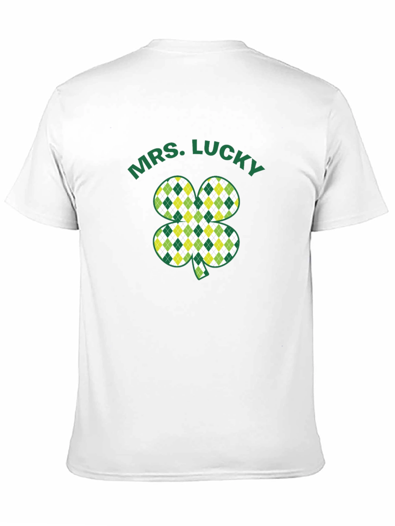 Mrs. Lucky St. Patricks Day Black T-Shirt