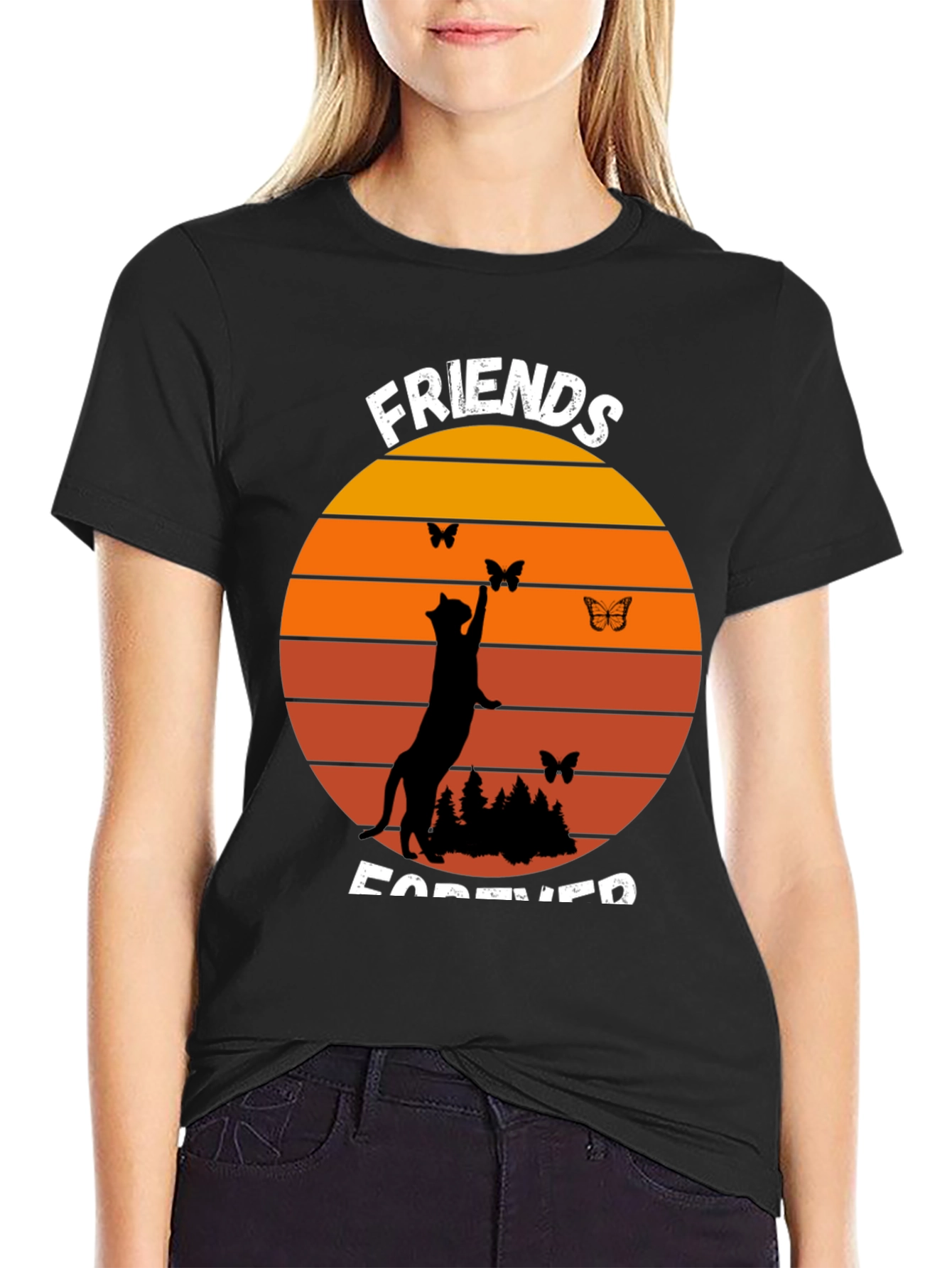 Friends Forever Cat T-Shirt