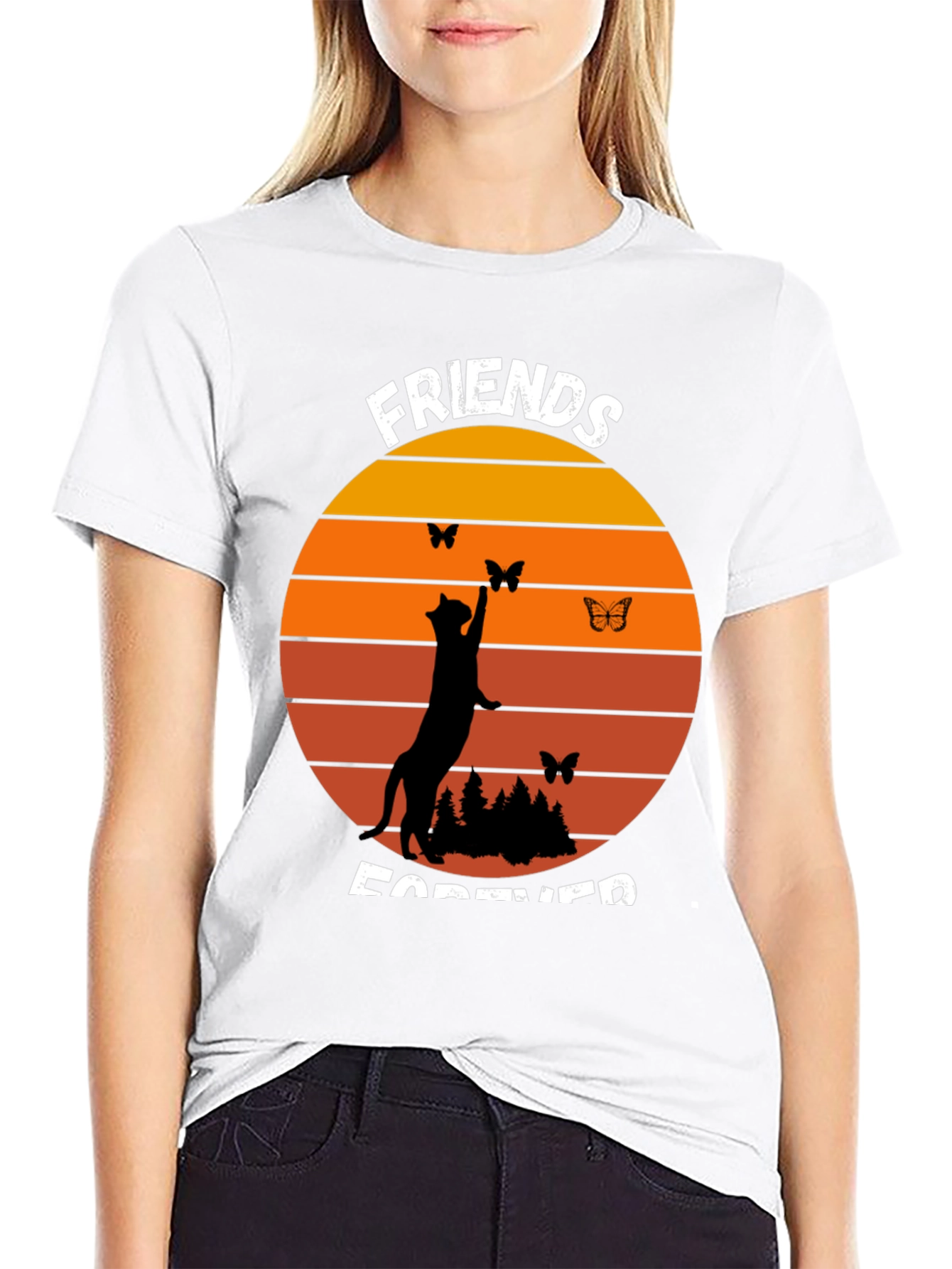 Friends Forever Cat T-Shirt