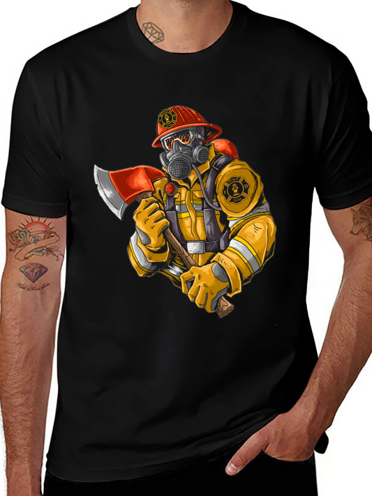 Firefighter Graphic Tee - Heroic Design