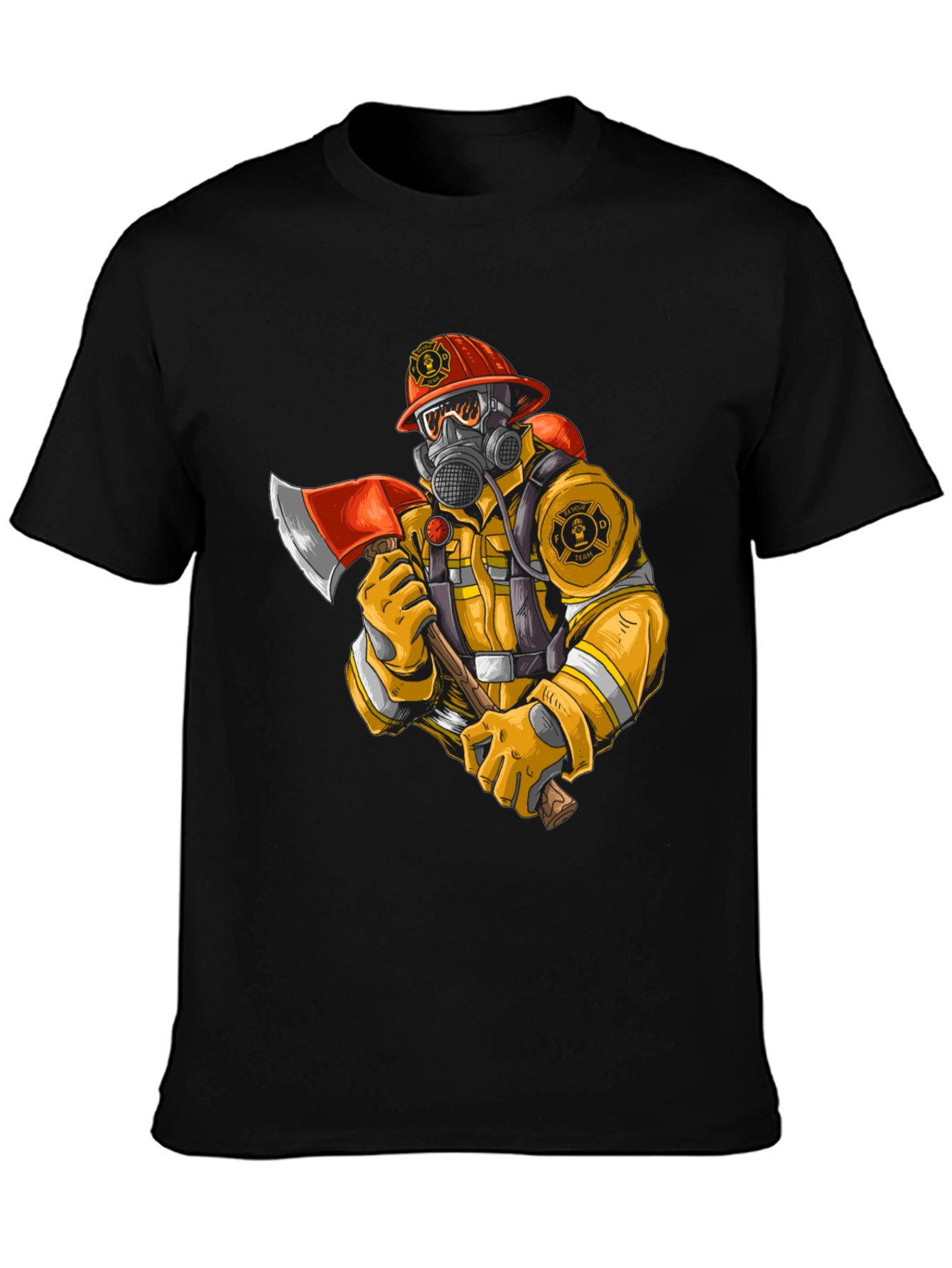 Firefighter Graphic Tee - Heroic Design